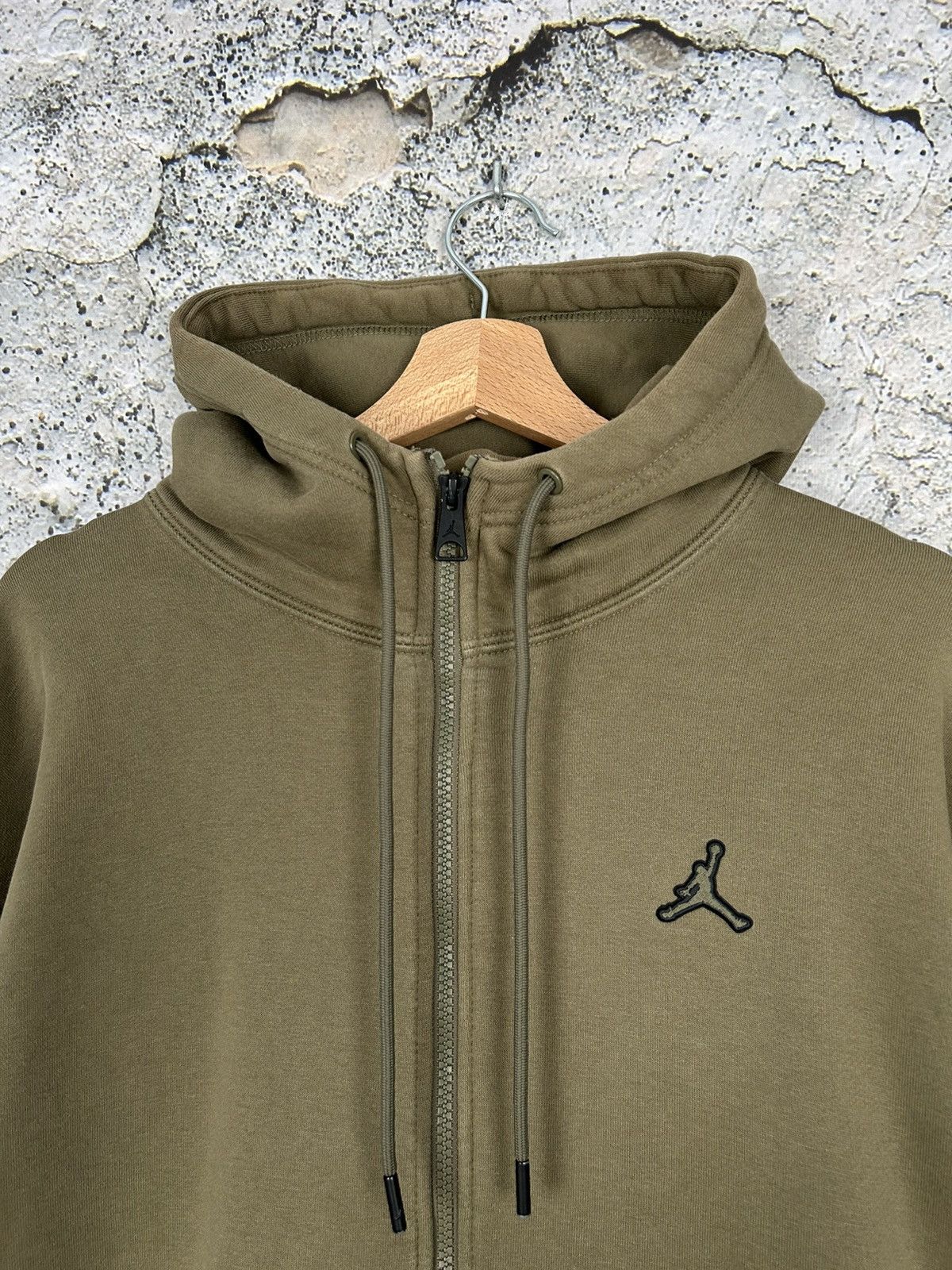 Jordan Brand Jordan Brand Air Hoodie Zip Khaki Streetwear Rap Baggy Skate Size US XL / EU 56 / 4 - 3 Thumbnail