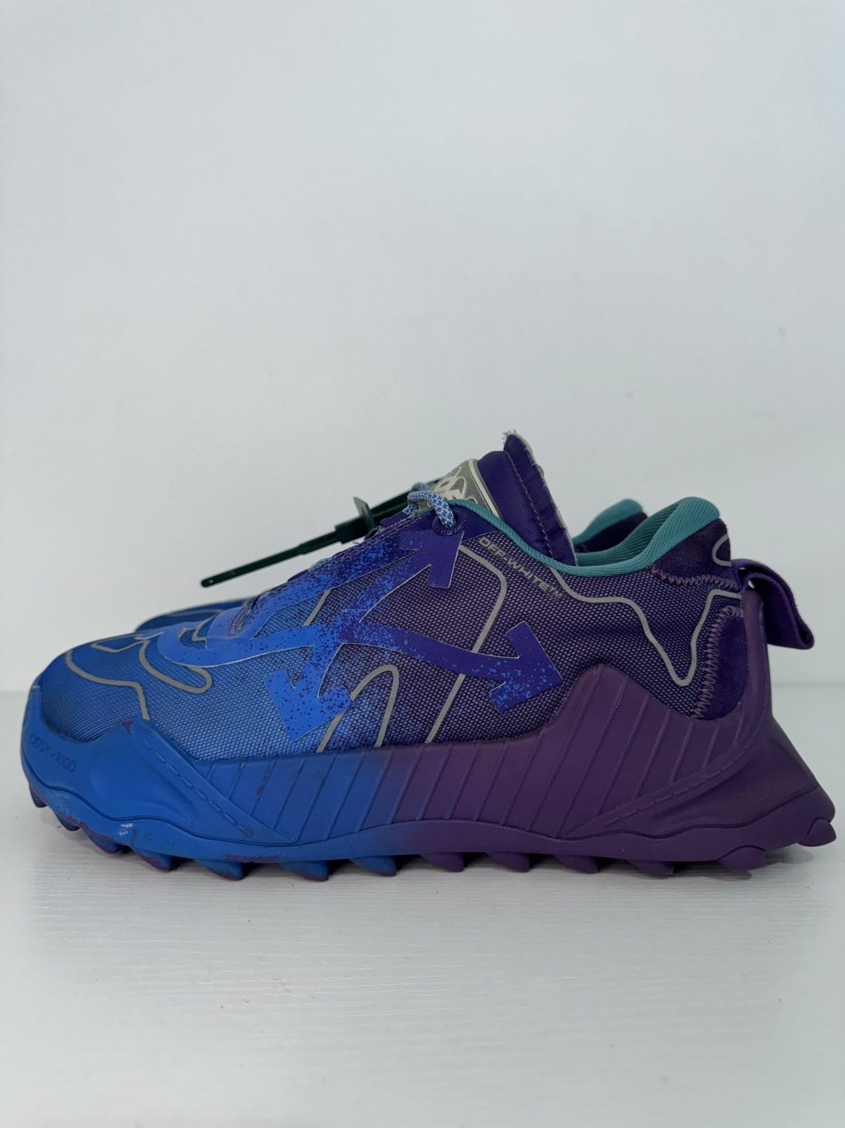 Off-White Off-White ODSY-1000 Sneakers Purple/Blue Size 41 Preowned Size US 8 / EU 41 - 4 Thumbnail