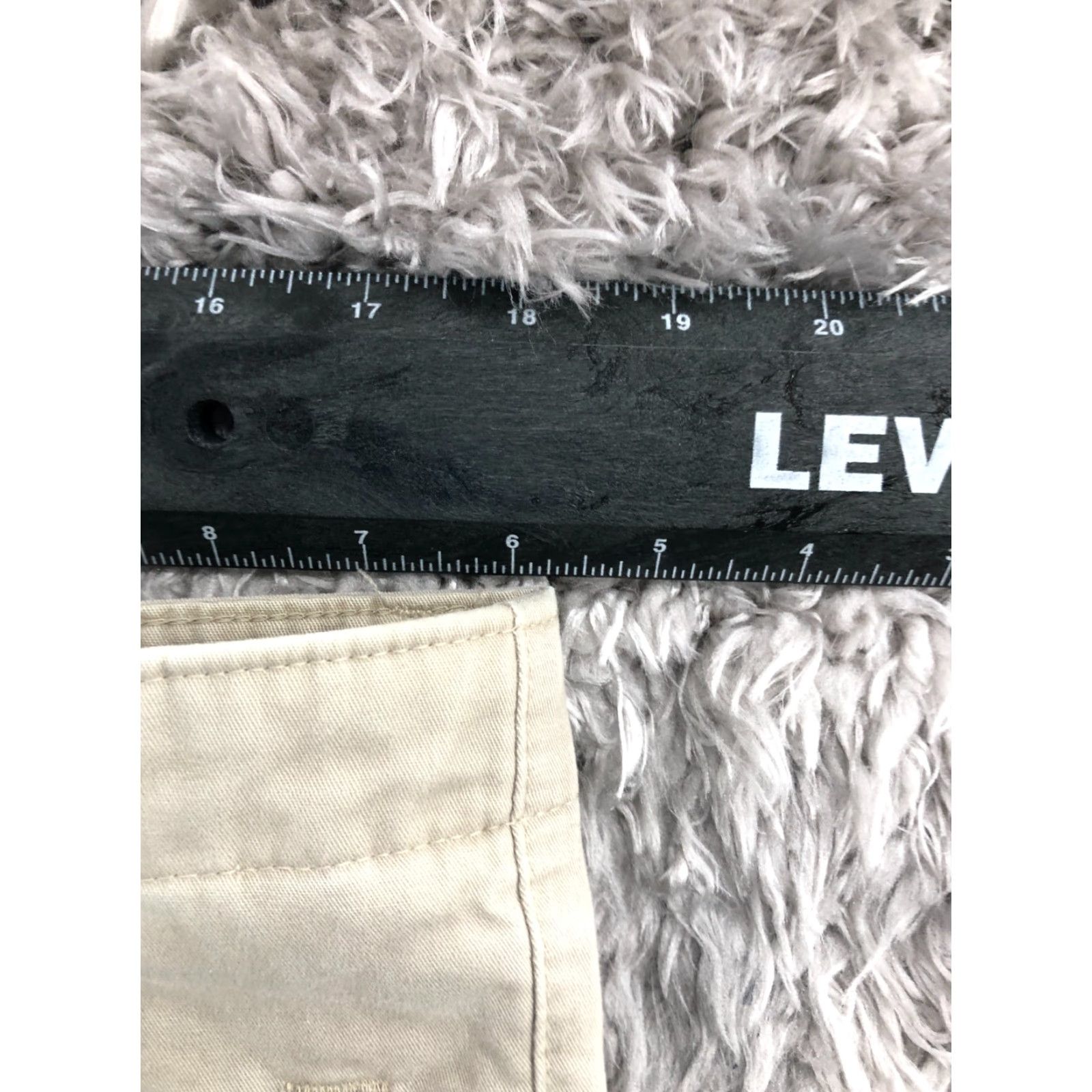 Dockers DOCKERS Pants Chino Slim Straight 38x32 Beige Mens Regular 5-Pocket Flat Front Button Zip Knit Polyester Blend Comfortable Logo Vintage No Size US 38 / EU 54 - 2 Thumbnail