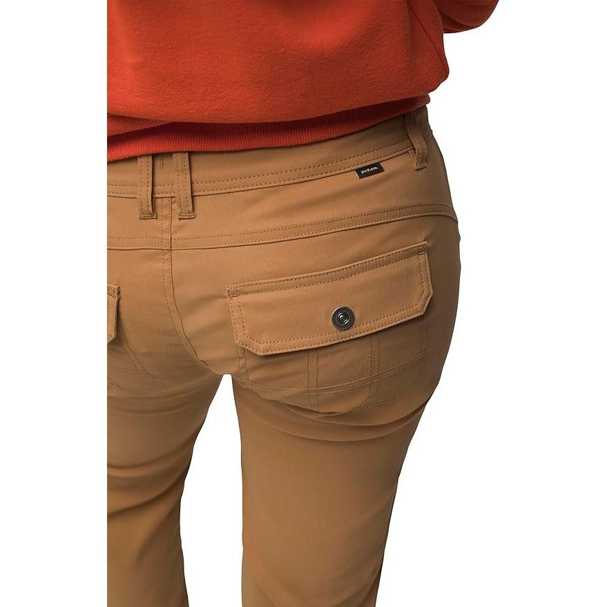 Prana NWT PrAna Halle Pants Women's 8 Short Tan Snap Roll Up Quick Size 30" / US 8 / IT 44 - 12 Thumbnail