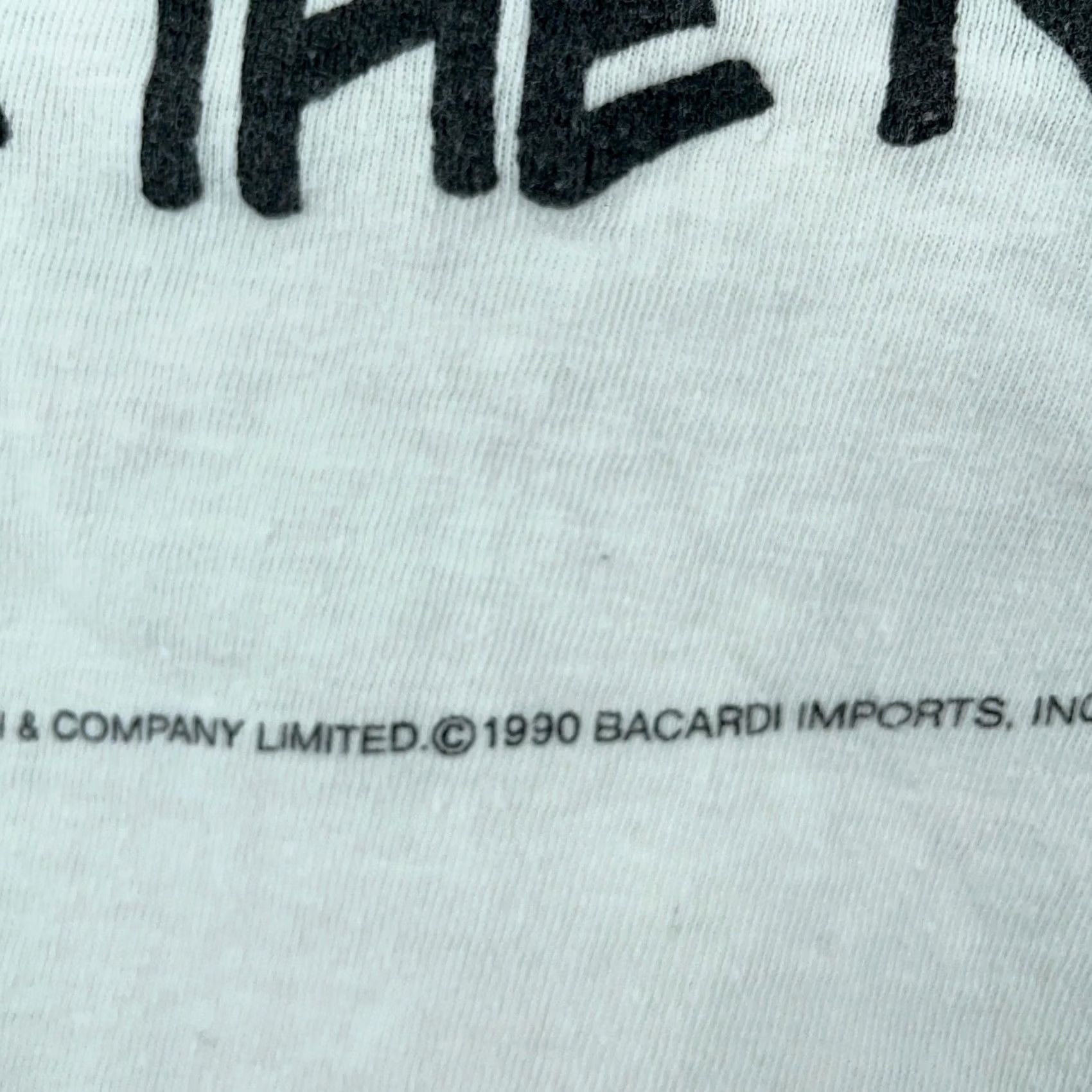 Vintage VINTAGE Bacardi Black Rum Tee Shirt Mens M White Graphic Print Short Sleeve Crew Neck Shirt Mens White 90s Outdoor Size US M / EU 48-50 / 2 - 7 Thumbnail