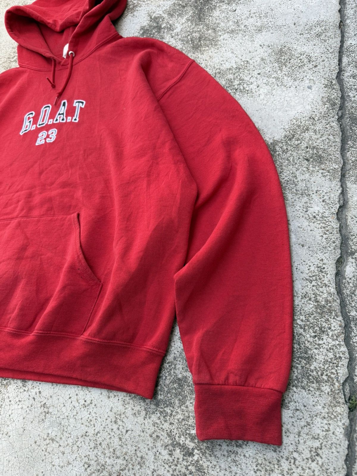 GOAT Crew 🔥 Jordan Goal Of All Time 23 Basketball Baggy Hoodie Size US L / EU 52-54 / 3 - 2 Thumbnail