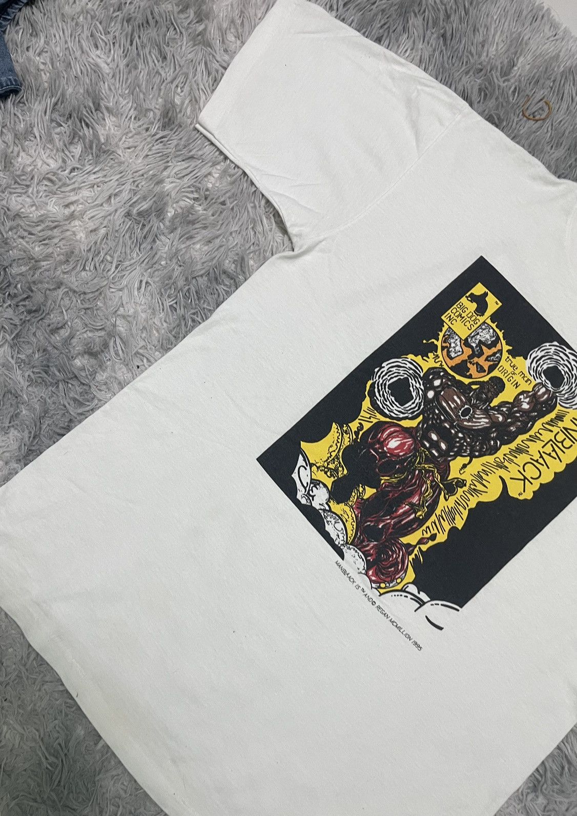 All Sport × Vintage VINTAGE 1995 MAN BLAACK BIG DOG COMICS SUPERHERO TEES Size US L / EU 52-54 / 3 - 4 Thumbnail