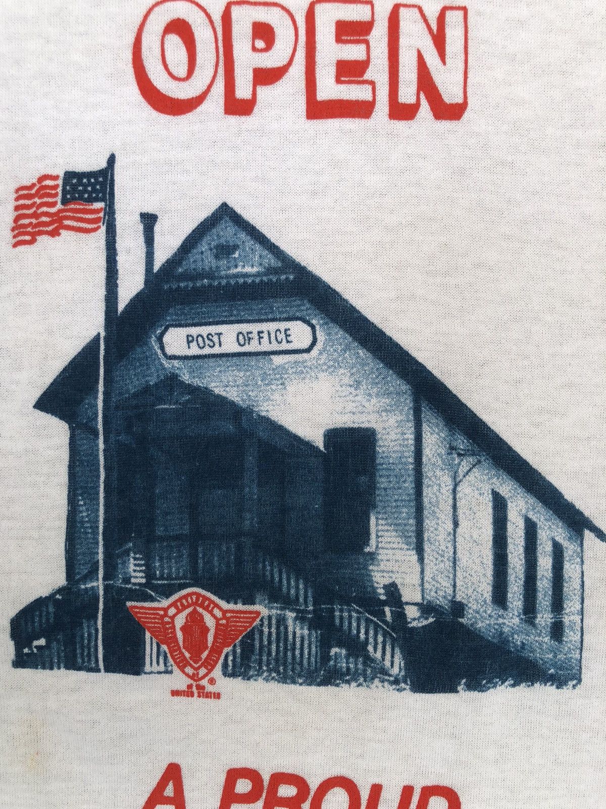 Arts & Science Vintage 80s American Post Office Paperthin Tee Size US L / EU 52-54 / 3 - 3 Thumbnail