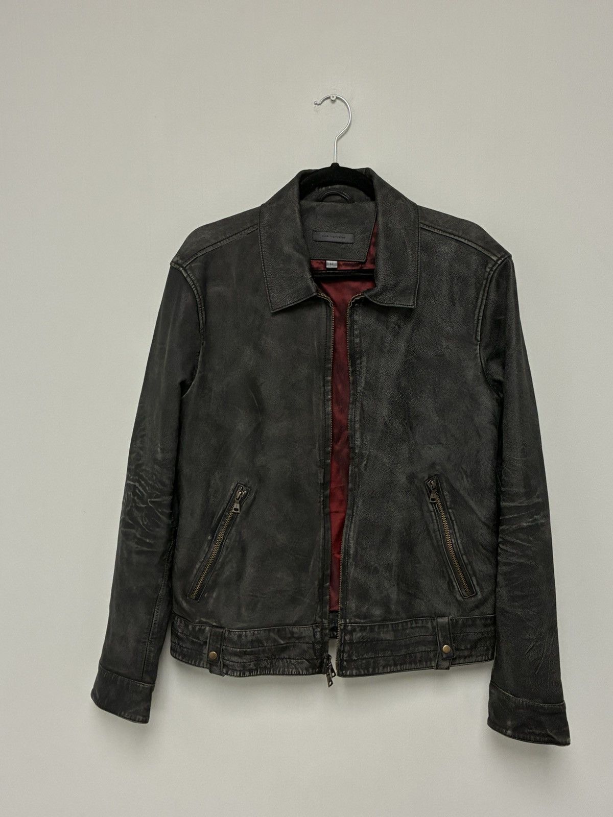 John Varvatos Sorcha Leather Jacket EU 50 USA 40 Size US M / EU 48-50 / 2 - 7 Thumbnail