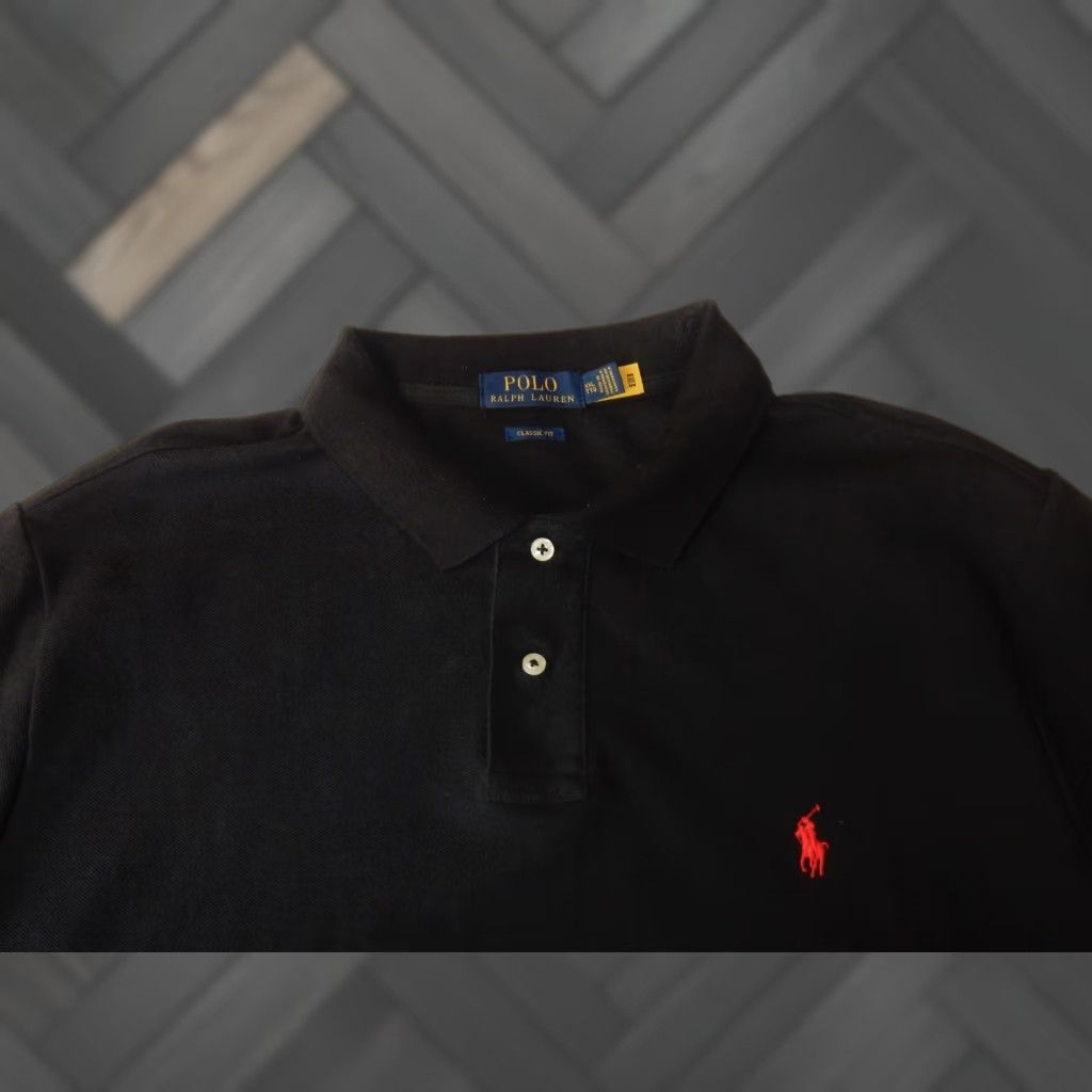 Polo Ralph Lauren Polo Ralph Lauren Men Polo Shirt XXL Short Sleeve Black Cotton Shirt Size US XXL / EU 58 / 5 - 1 Thumbnail