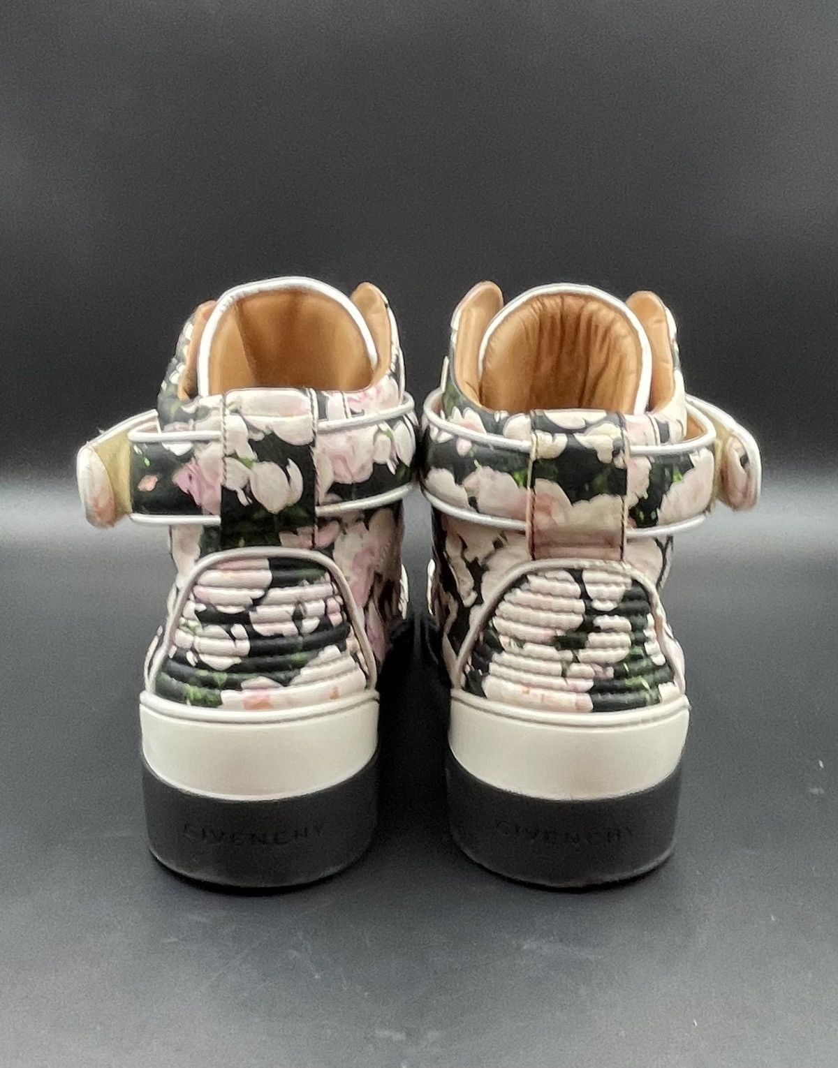 Givenchy Givenchy Tyson Floral High Top Sneaker Size US 12 / EU 45 - 6 Thumbnail