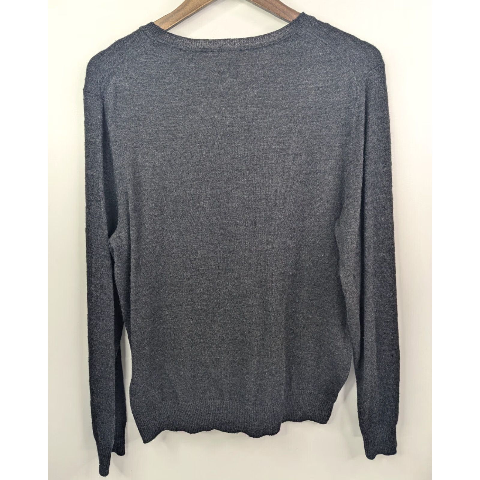 Apt. 9 APt. 9 Mens Merino Wool Blend Sweater V-Neck Long Sleeve Size L Black Knit Pullover Casual Mens Size US L / EU 52-54 / 3 - 3 Thumbnail