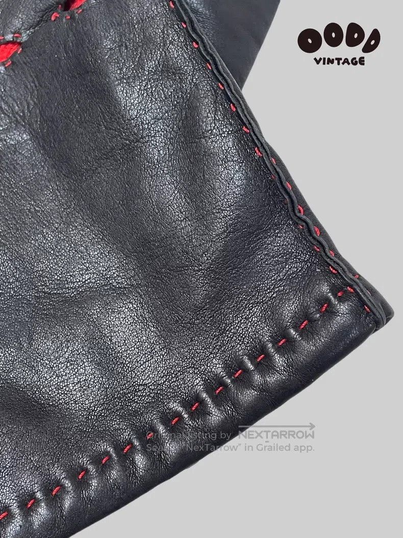 Vivienne Westwood Vivienne Westwood size 20 Leather and wool gloves with red Size ONE SIZE - 5 Thumbnail