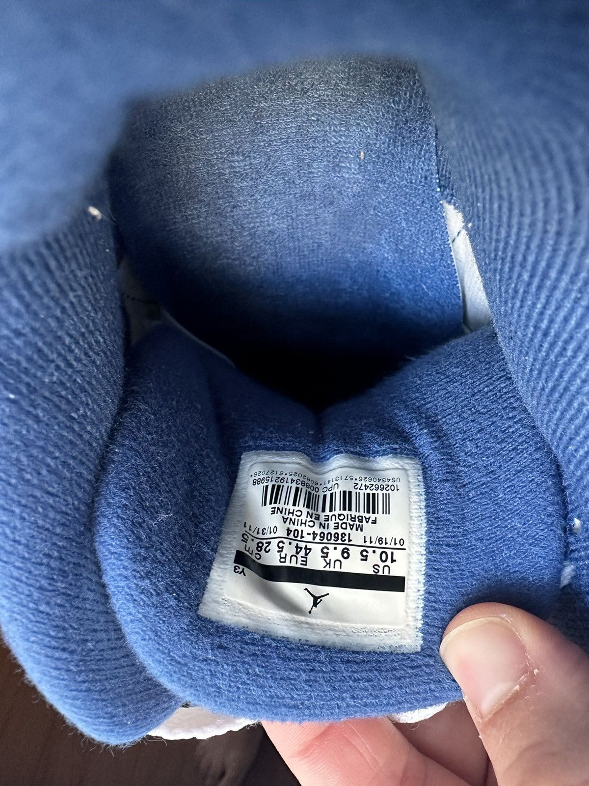 Jordan Brand × Nike Jordan 3 “True Blue” Size US 10.5 / EU 43-44 - 8 Thumbnail