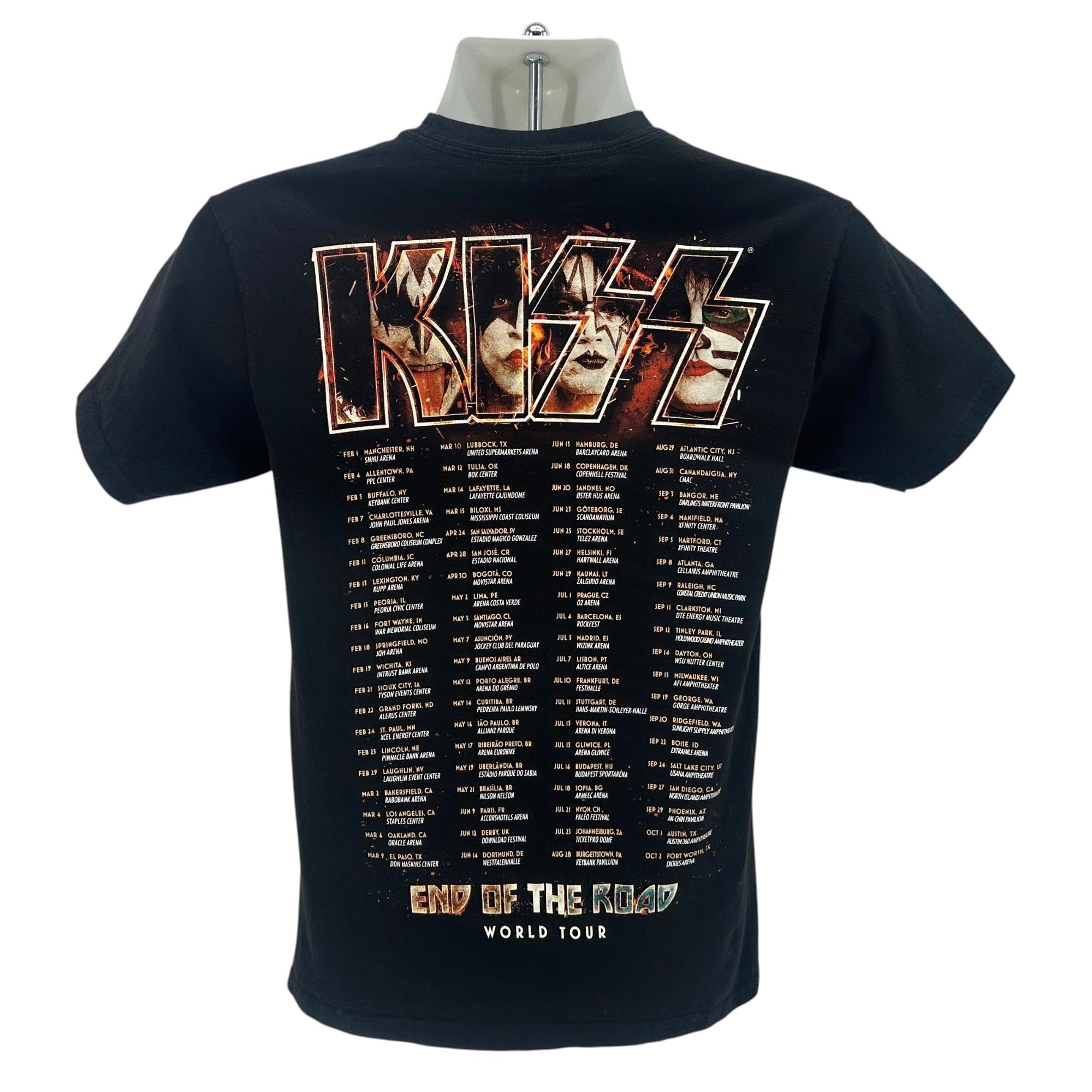 Tultex Tultex Mens Small Shirt Kiss The End Of The Road World Tour Size US S / EU 44-46 / 1 - 2 Thumbnail