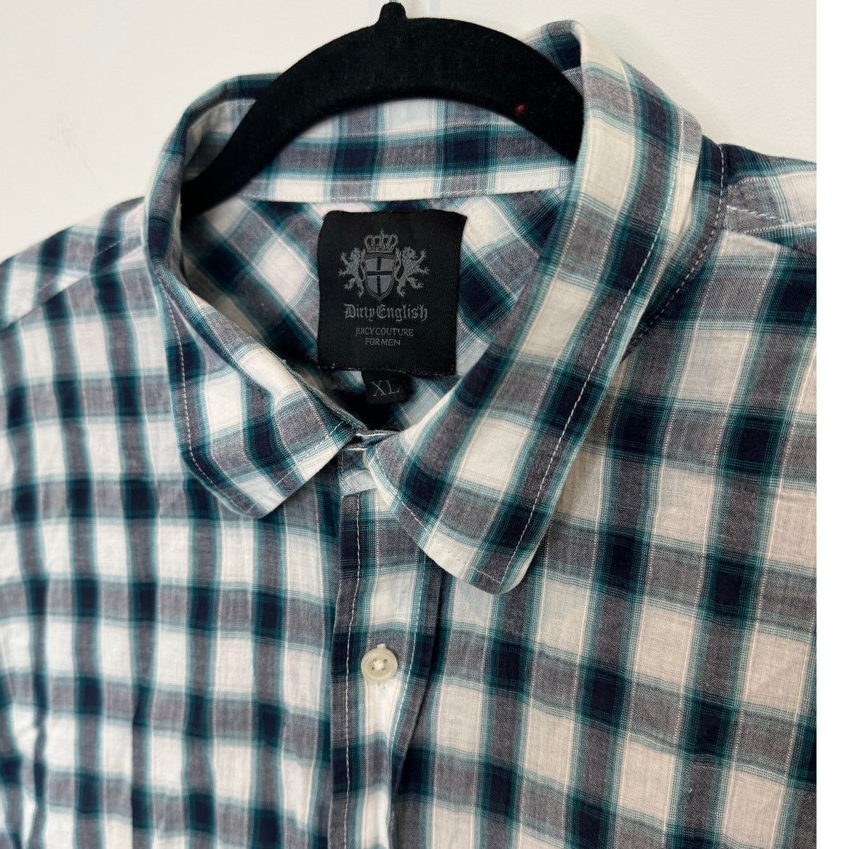 Juicy Couture Vintage Y2K Dirty English Juicy Couture for Men Plaid Shirt Size US XL / EU 56 / 4 - 2 Thumbnail