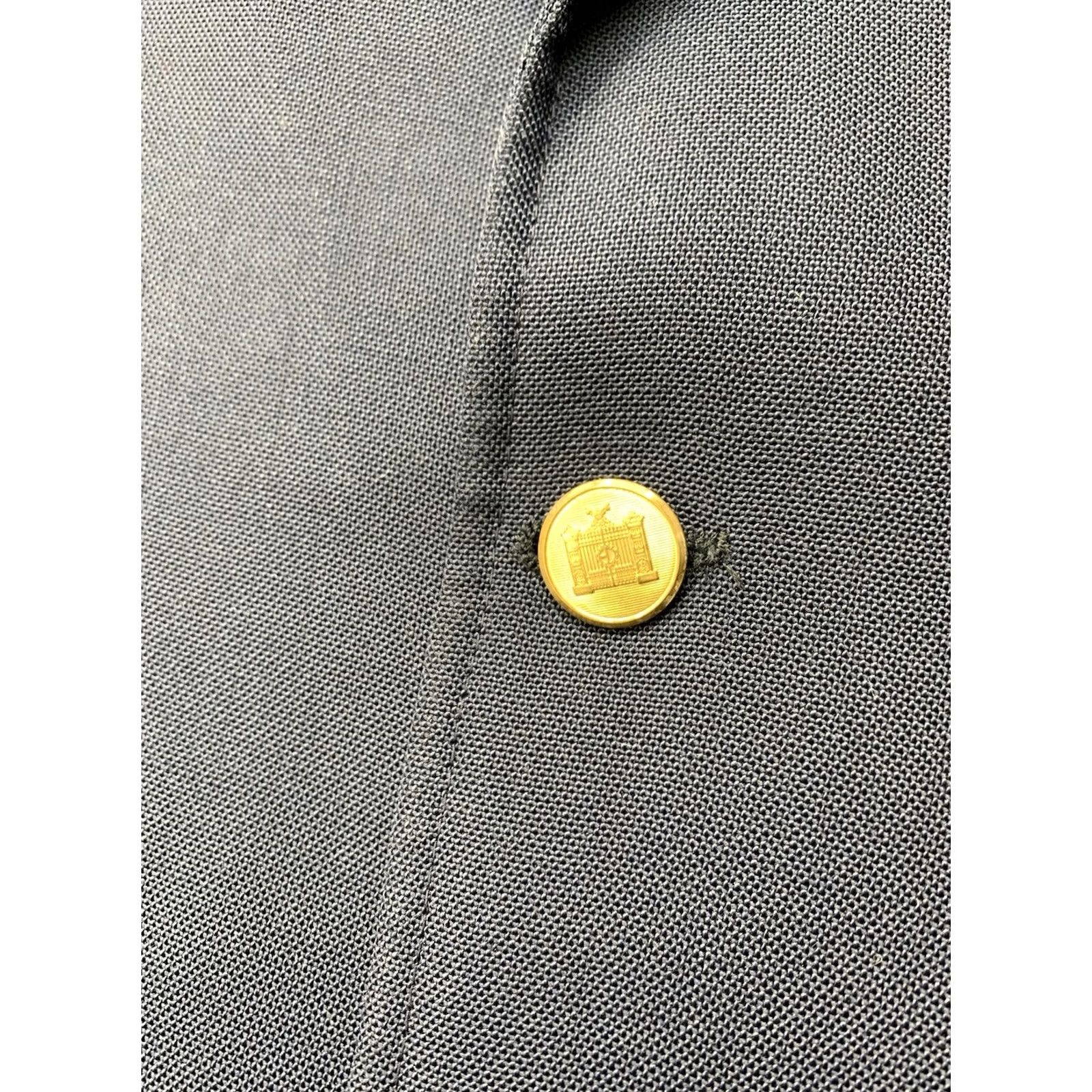 Brooks Brothers Brooks Brothers Blazer Jacket Mens 40 Sports Coat Black 2 Button Notch Lapel Single-Breasted Regular Length Tweed Vintage: No Size 40R - 4 Thumbnail