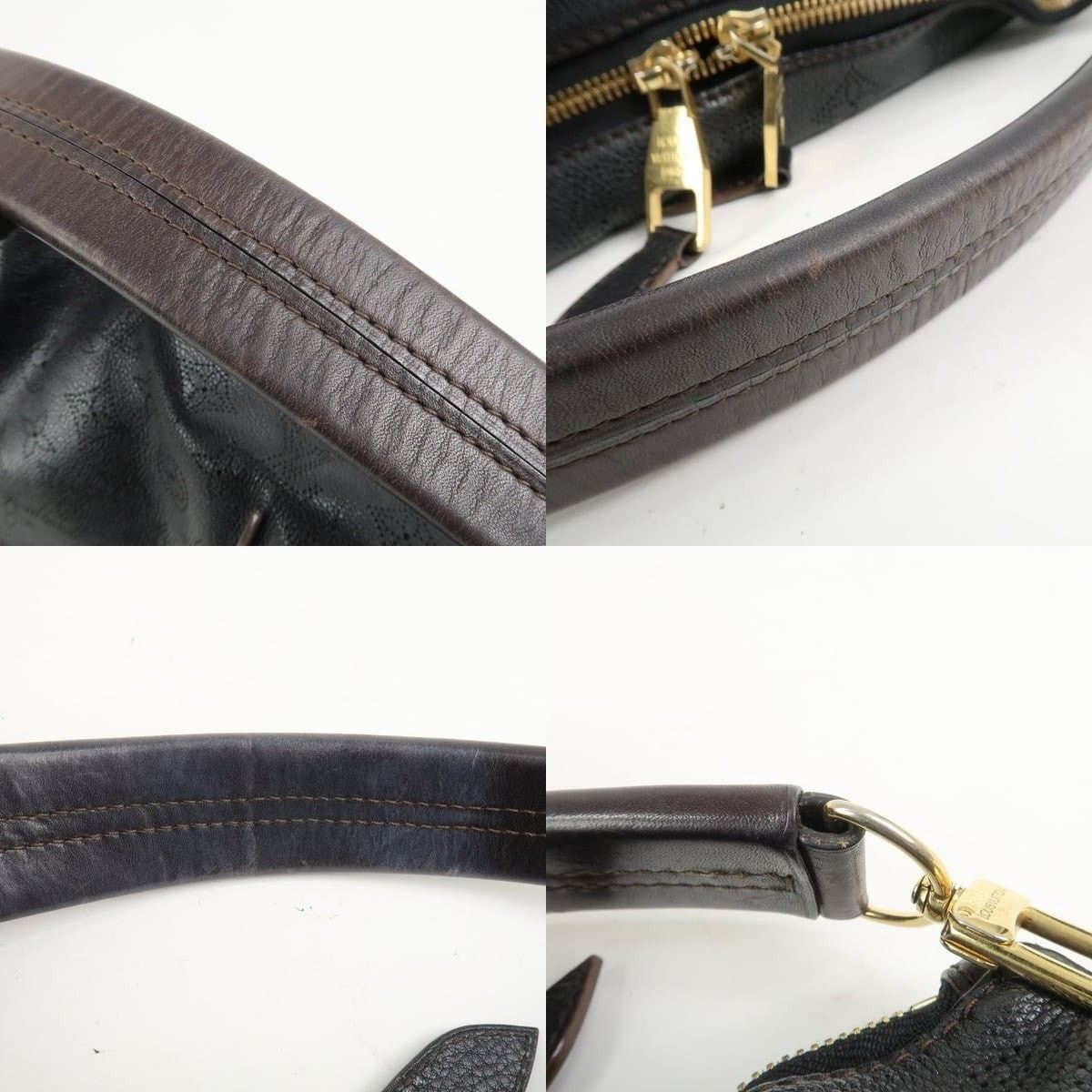 Louis Vuitton Louis Vuitton Mahina Selene MM Leather Shoulder Bag Black Size ONE SIZE - 4 Thumbnail