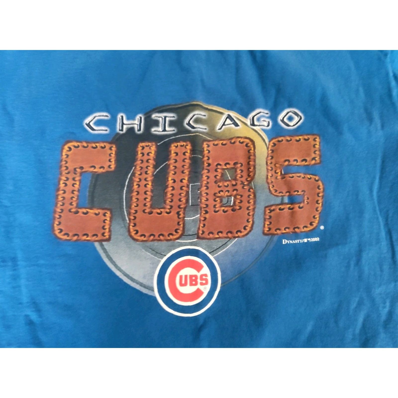 Vintage VINTAGE Dynasty Chicago Cubs Baseball Stitch Tee Shirt Men M Blue - MLB Y2K Graphic Tee King of Cubs Fan Shirt Size US M / EU 48-50 / 2 - 2 Thumbnail