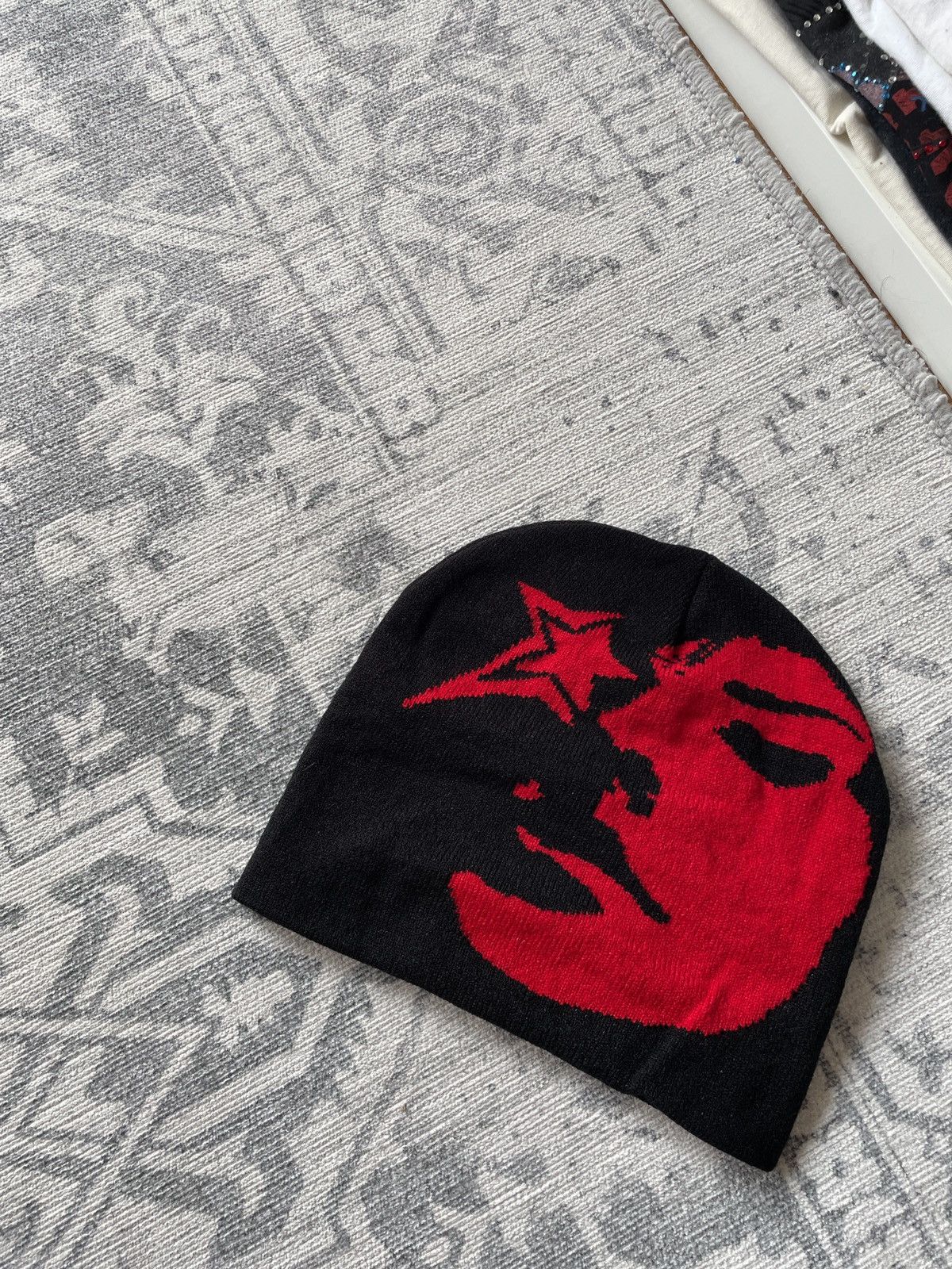 Other Vintage Y2K Beanie Hat Avant Garde Big Star Face Japanese Size ONE SIZE - 4 Thumbnail