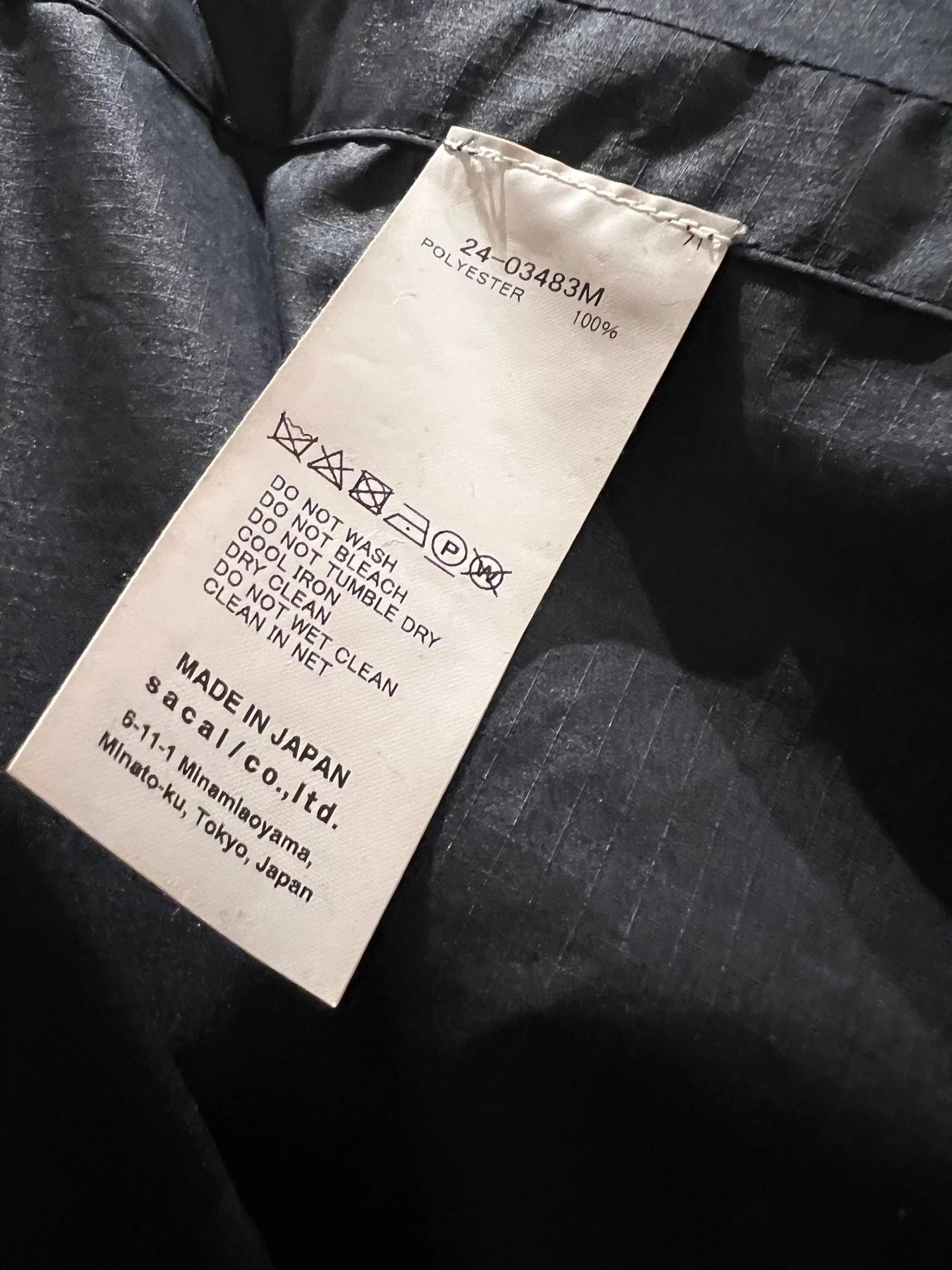 Sacai Sacai Lightweight Shirt Jacket – Navy Ripstop Size US L / EU 52-54 / 3 - 10 Thumbnail