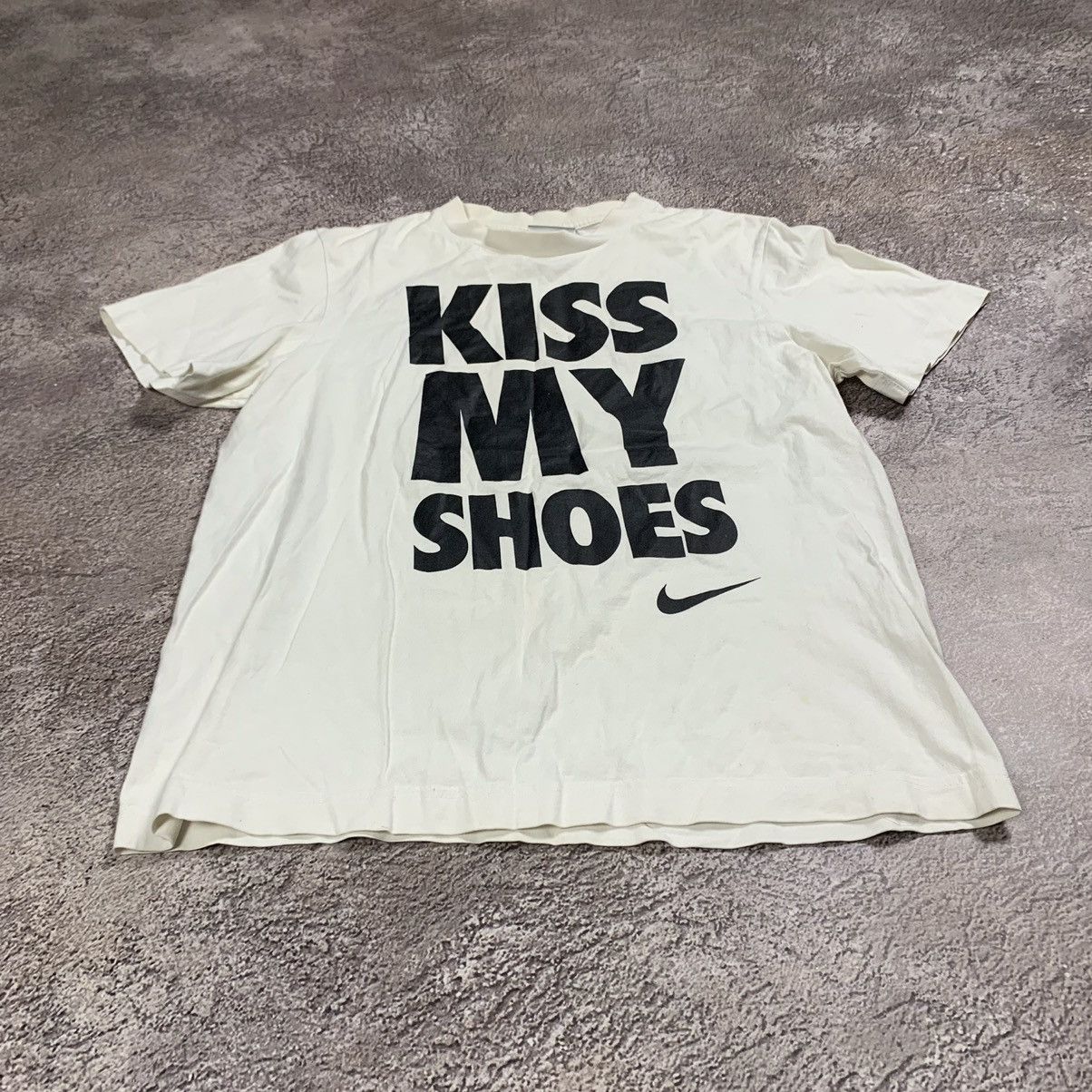 Vintage Vintage Nike Kiss My Shoes Graphic Tee Streetwear Y2K Boxy M Size M / US 6-8 / IT 42-44 - 3 Thumbnail