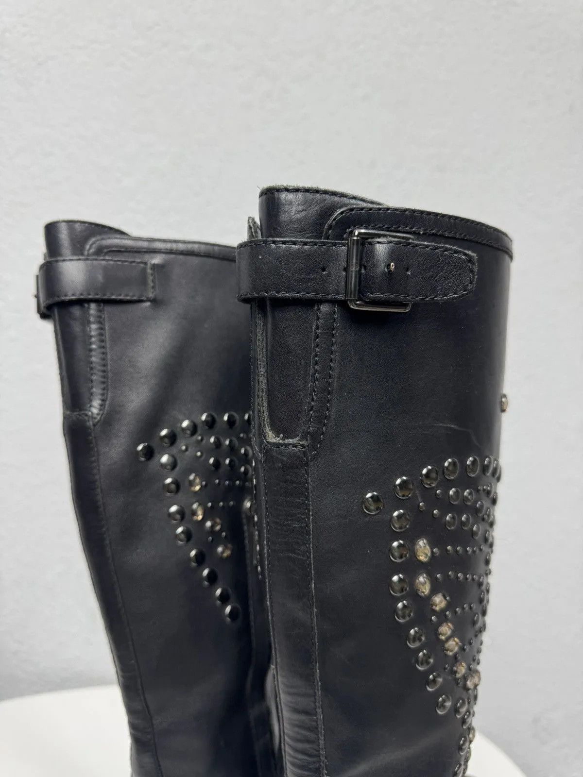 ASH Vintage Leather High Heel Boots Avantgarde Gothic Y2K Guidi Size US 6 / IT 36 - 12 Thumbnail