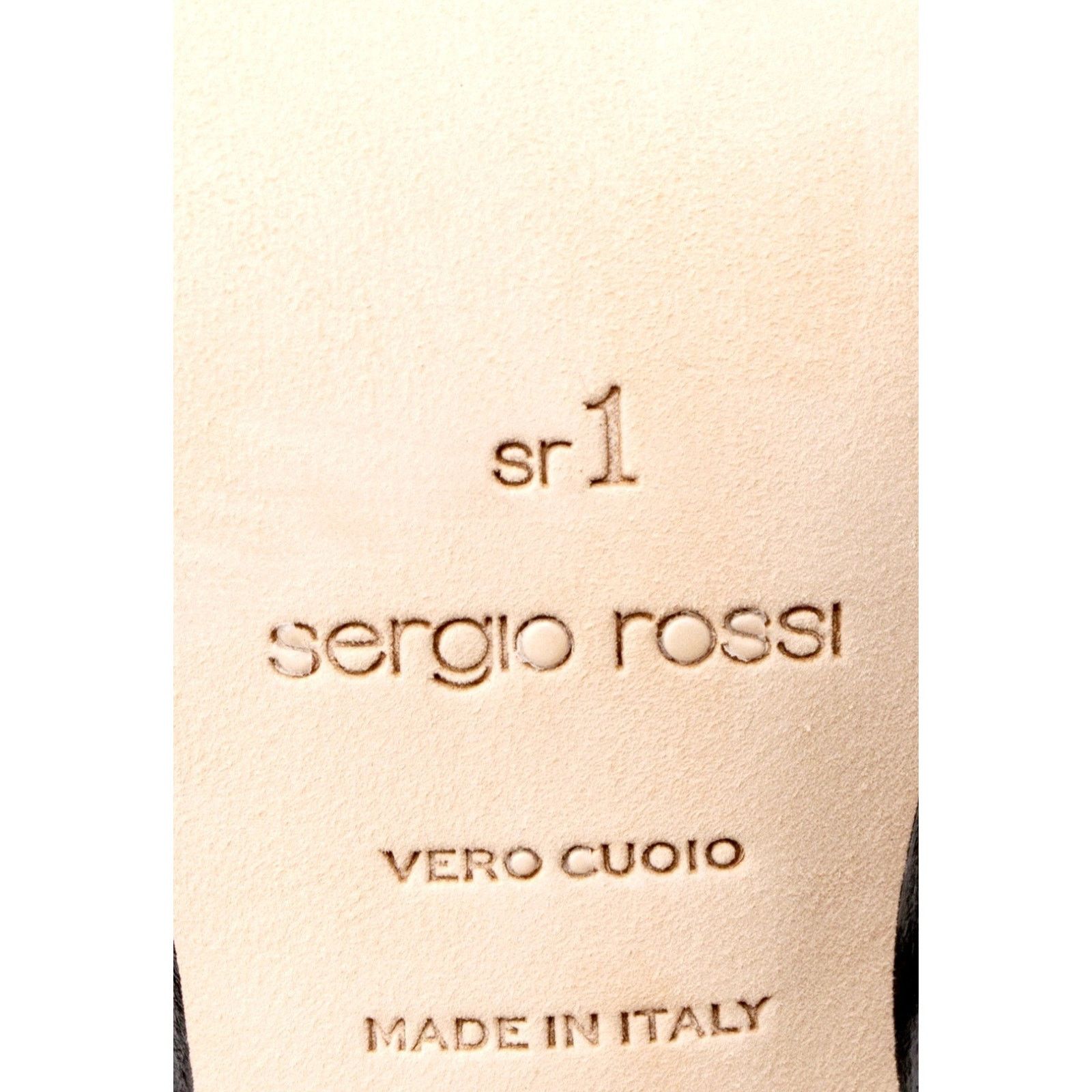 Sergio Rossi SERGIO ROSSI Mule Shoes US7 EU37 Mesh Rhinestone Size US 7 / IT 37 - 6 Thumbnail