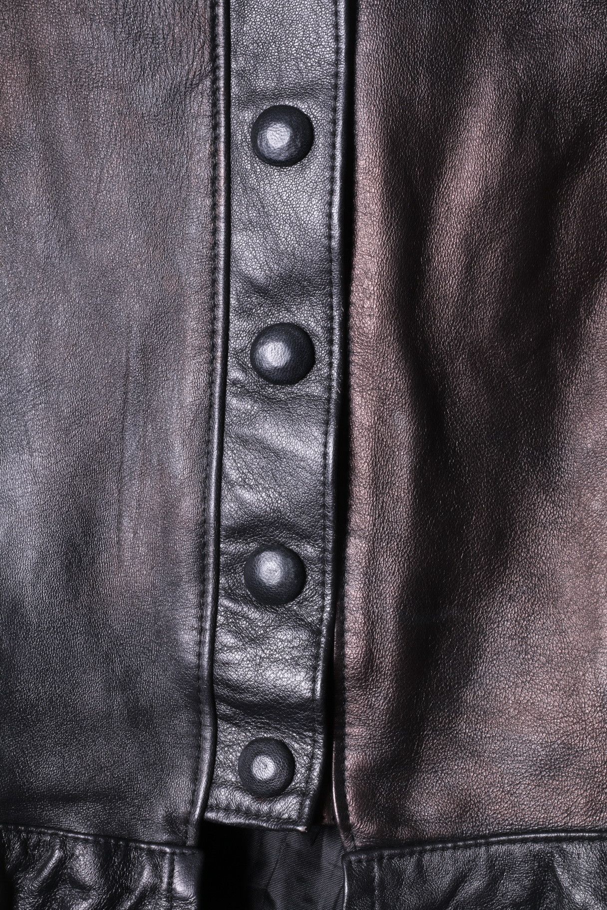 Vintage Star Collection Women 38 S Jacket Black Gold Leather 6377 Size S / US 4 / IT 40 - 5 Thumbnail