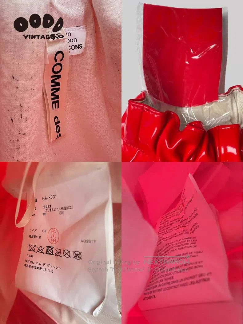 Comme des Garcons Comme des Garcons size XS Glossy patent leather asymmetric Size 23" - 8 Thumbnail