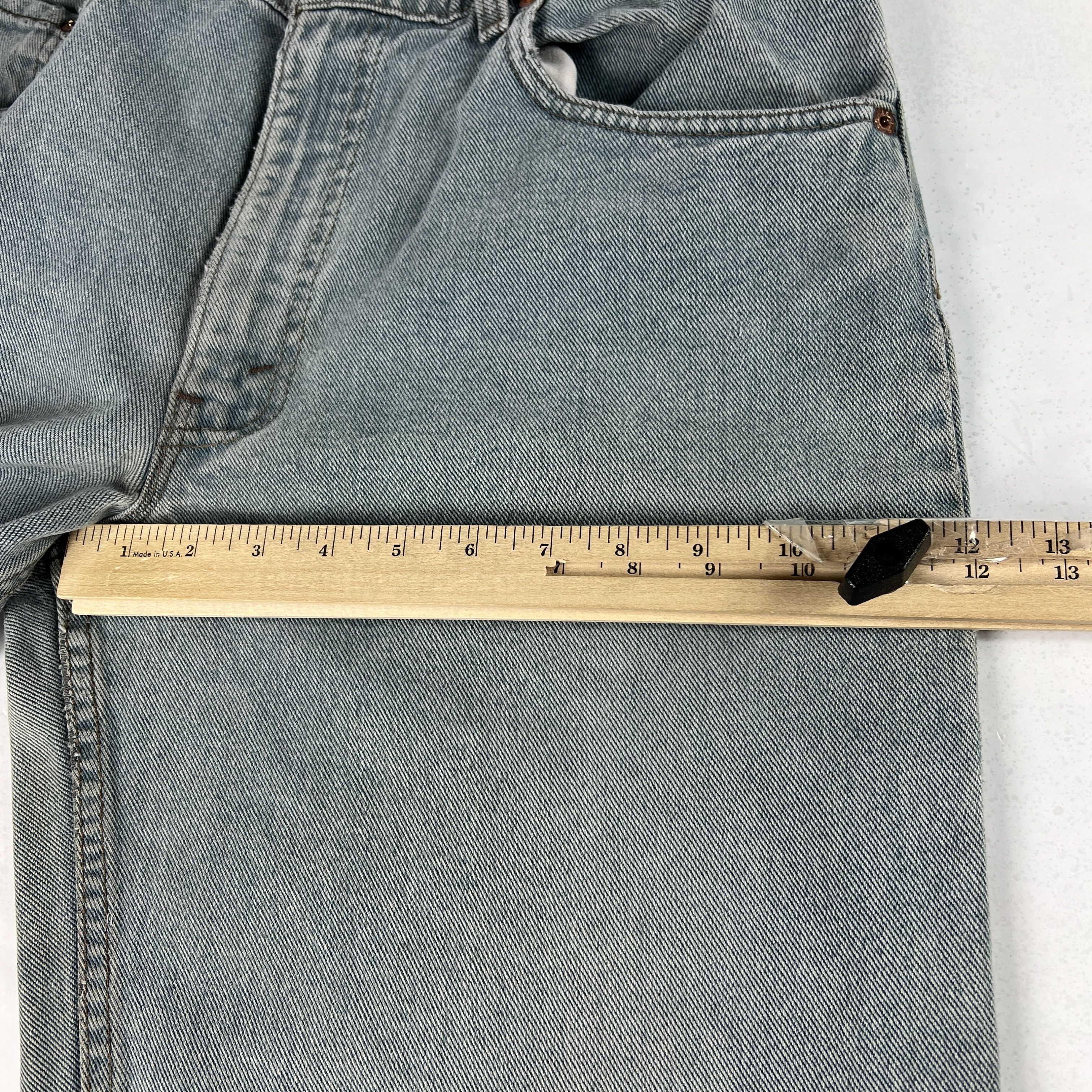 Levi's × Vintage VTG Levi's Jeans 560 Loose Fit Tapered Green Faded Denim Size US 33 - 19 Thumbnail