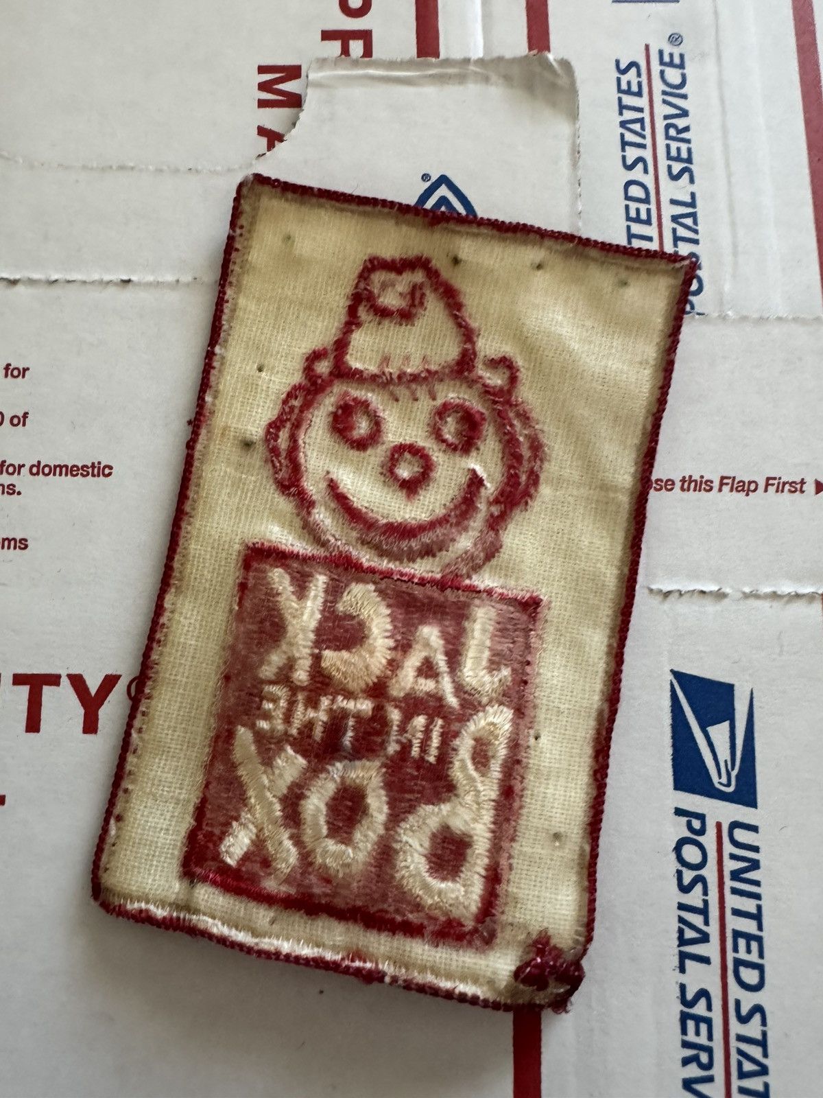 Junk Food 90s Jack in the Box Vintage Cartoon Style Sew On Patch USA Size ONE SIZE - 7 Thumbnail