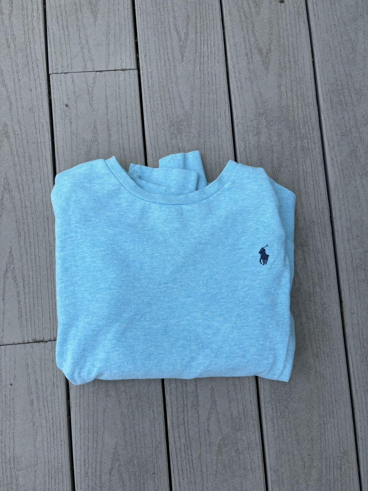 Polo Ralph Lauren Light Blue Polo Sweater Size US L / EU 52-54 / 3 - 4 Thumbnail