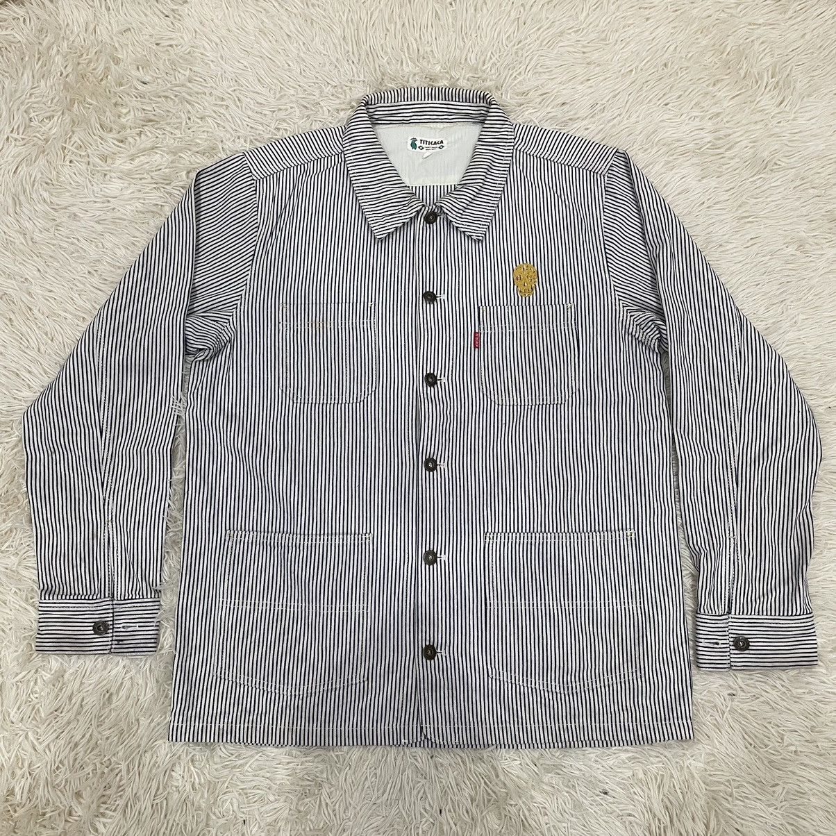 Carhartt Vintage Style Titicaca Hickory Stripes Workers Size US L / EU 52-54 / 3 - 1 Thumbnail