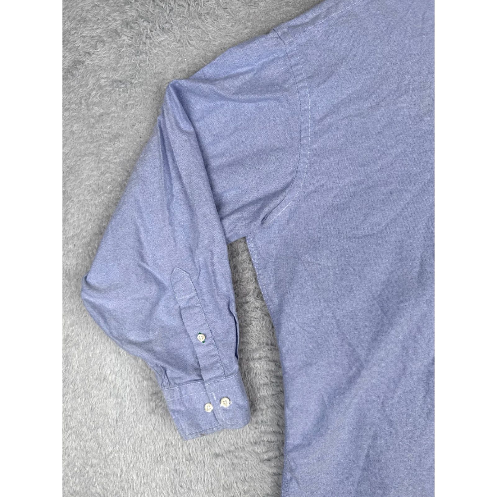 Tommy Hilfiger Tommy Hilfiger Shirt Men XL Blue Button Up Long Sleeve Pocket Casual Workwear 16 32-33 Regular Chest 40 in Cotton Woven Button-Down Collar Size US L / EU 52-54 / 3 - 3 Thumbnail