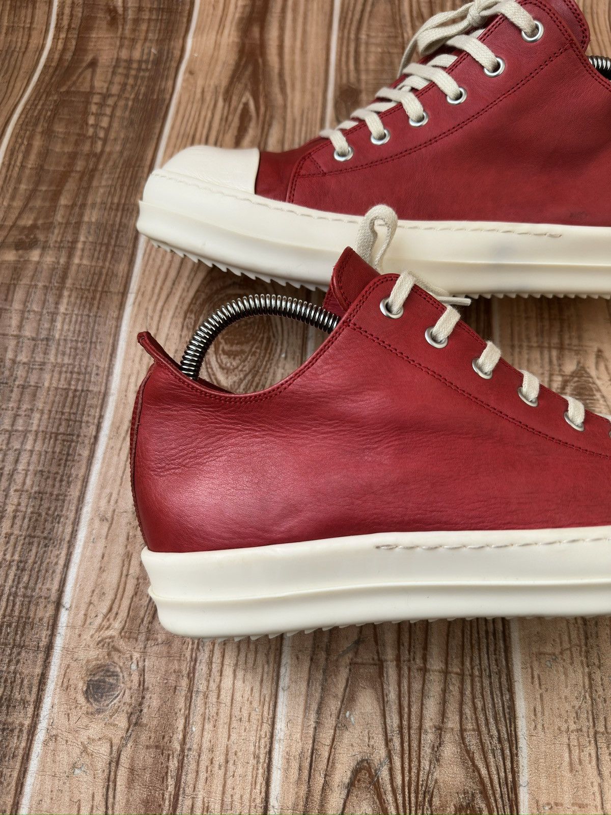 Rick Owens Rick Owens Ramone Low Cardinal Red. Size US 9 / EU 42 - 15 Thumbnail