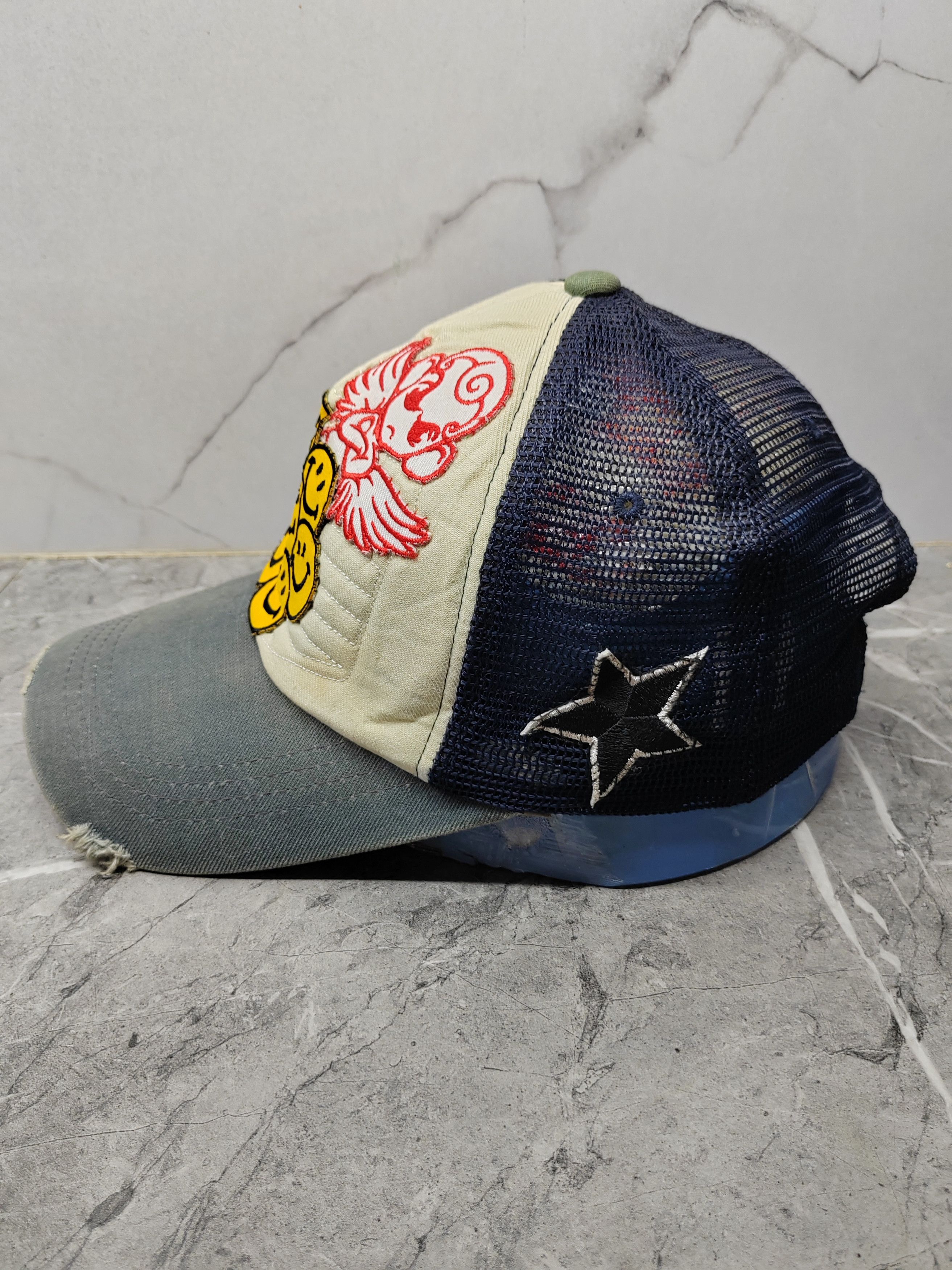 Japanese Brand Vintage Japanese Punk Distressed Style Y2k Trucker Cap Hat Size ONE SIZE - 4 Thumbnail