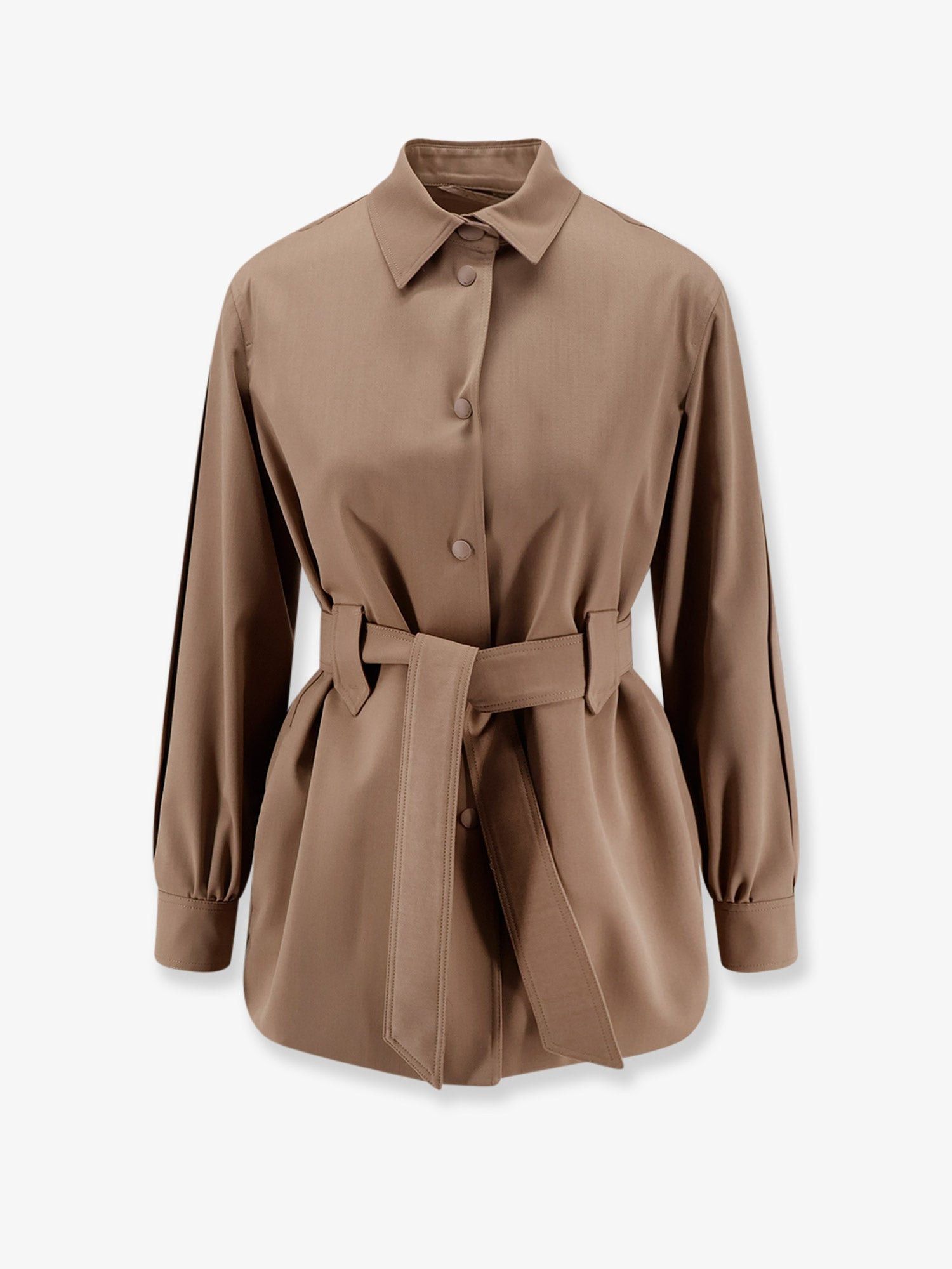Max Mara Mxmagenzia Virgin Wool Shirt/Jacket Size XS / US 0-2 / IT 36-38 - 1 Thumbnail