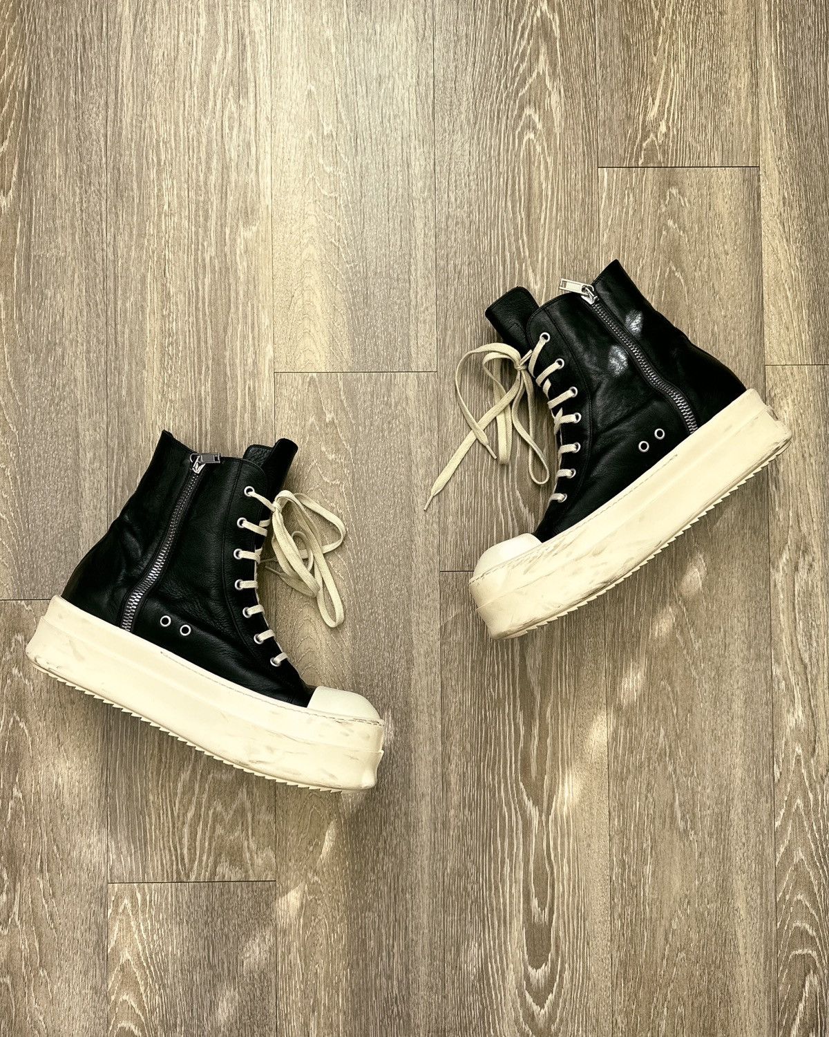 Rick Owens Rick Owens Black Temple Mega Bumper Sneaker Size EU 44 US 11 Size US 11 / EU 44 - 2 Thumbnail