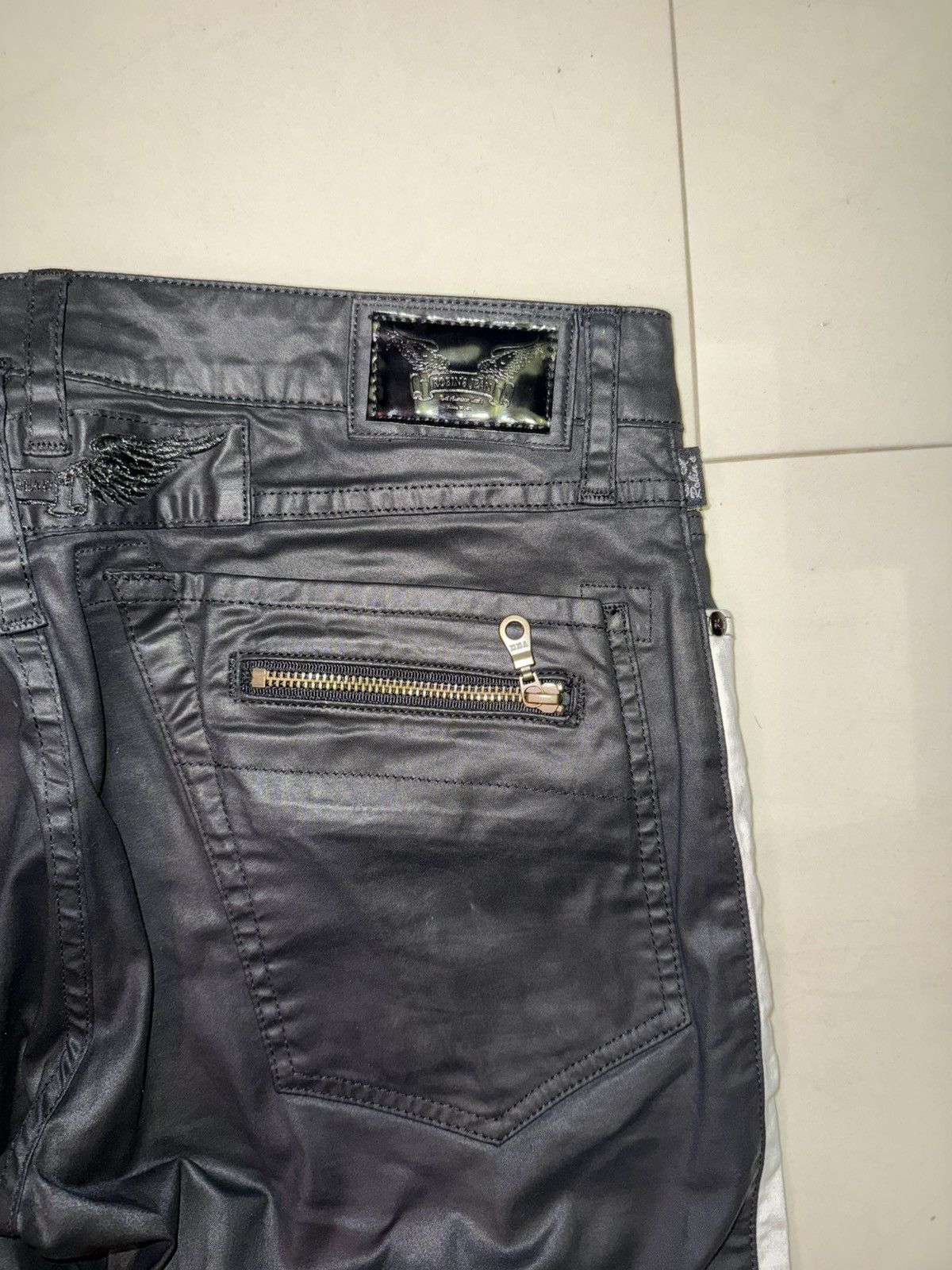 Robins Jeans Robins Jean Biker Denim Size US 32 / EU 48 - 6 Thumbnail