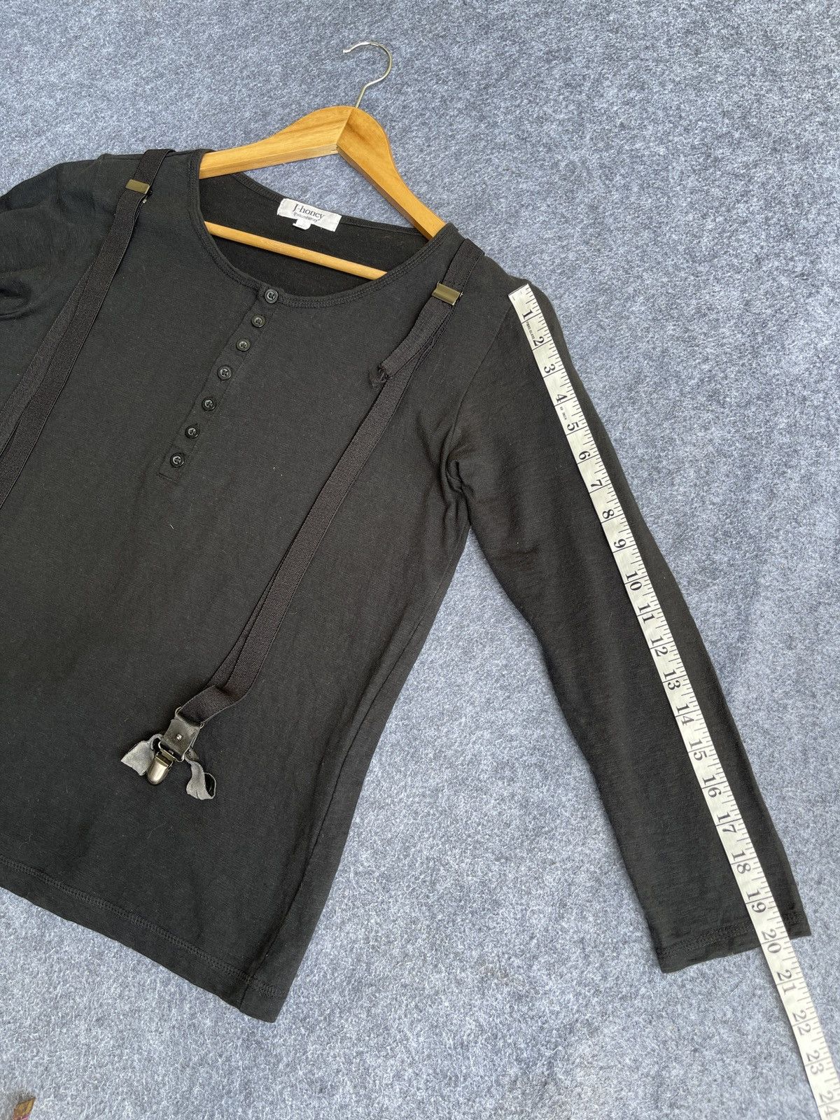 Japanese Brand Rare🔥Vtg J Honey Fashion Factory L Sleve T shirt Size US S / EU 44-46 / 1 - 16 Thumbnail