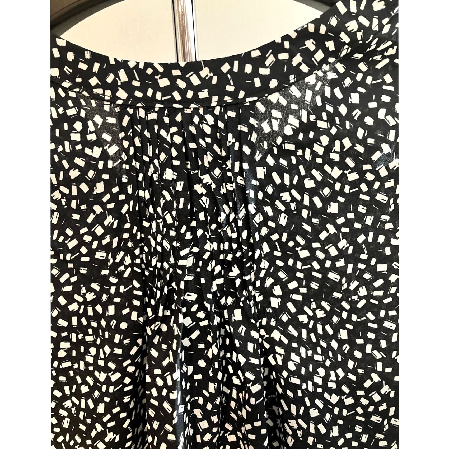 Vintage VINTAGE Jachs Girlfriend Blouse Shirt 3/4 Sleeve V-Neck Black White Polka Dot Women's S Size S / US 4 / IT 40 - 6 Thumbnail