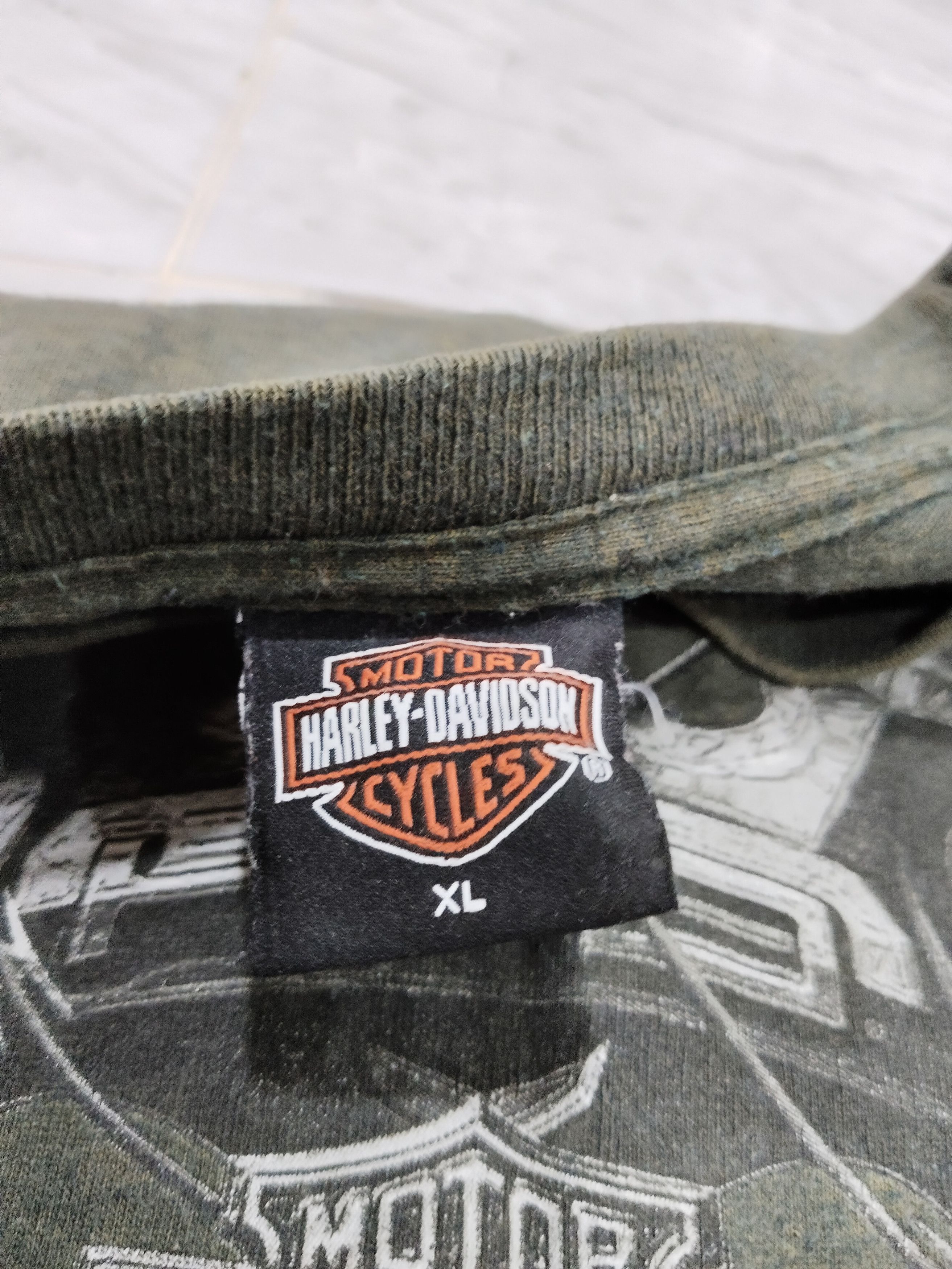 Cowboy Equipment × Harley Davidson × Vintage Vintage 90s Harley Davidson Skagway Alaska LSleeve T-Shirt Size US XL / EU 56 / 4 - 7 Thumbnail
