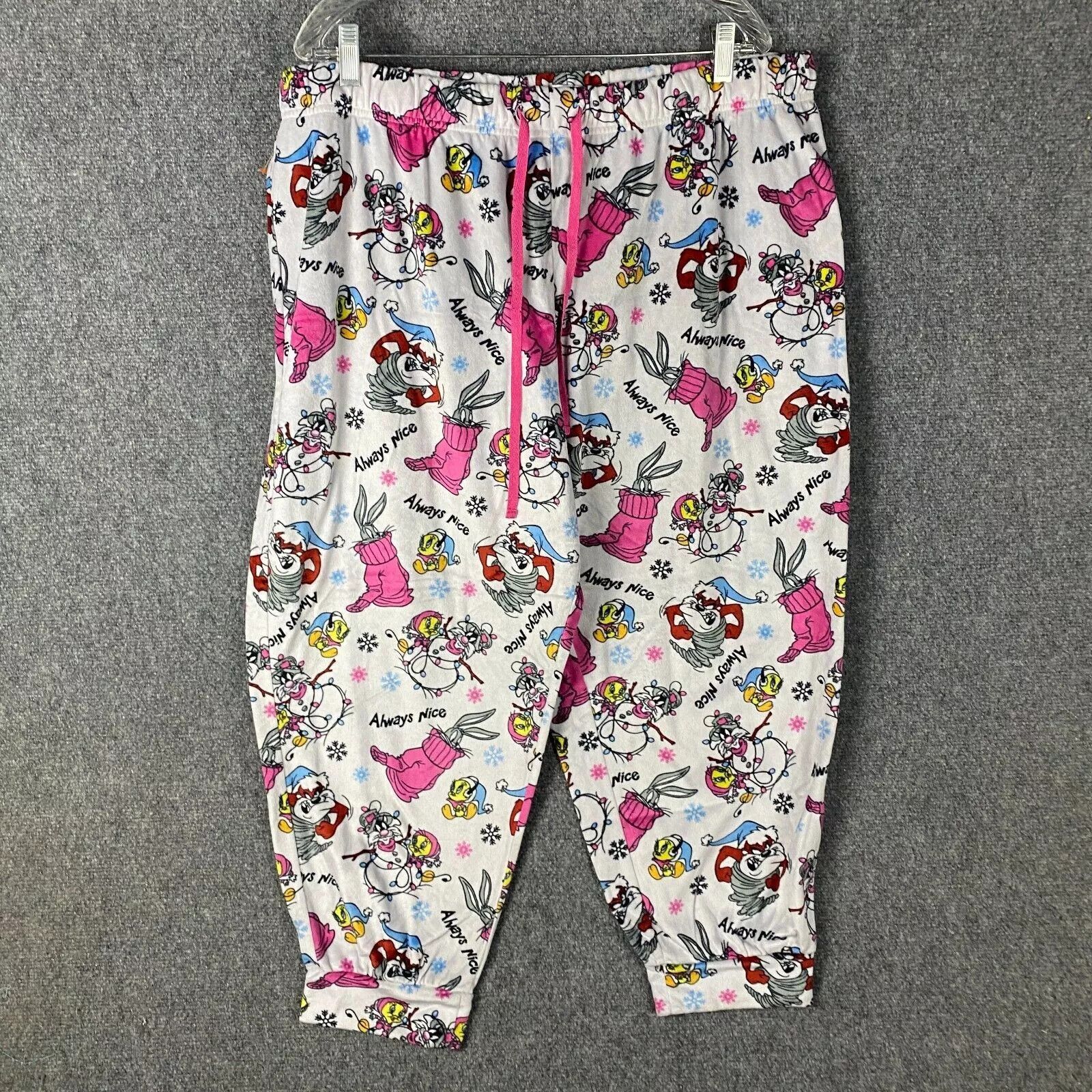 Other Looney Tunes Pajamas Pants Women's 3X 10% Polyester 22W-24W Size 40" / US 18 - 1 Thumbnail