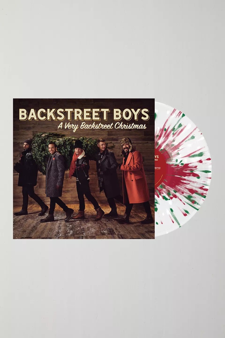 A Very Backstreet Christmas Exclusive Red Vinyl Record