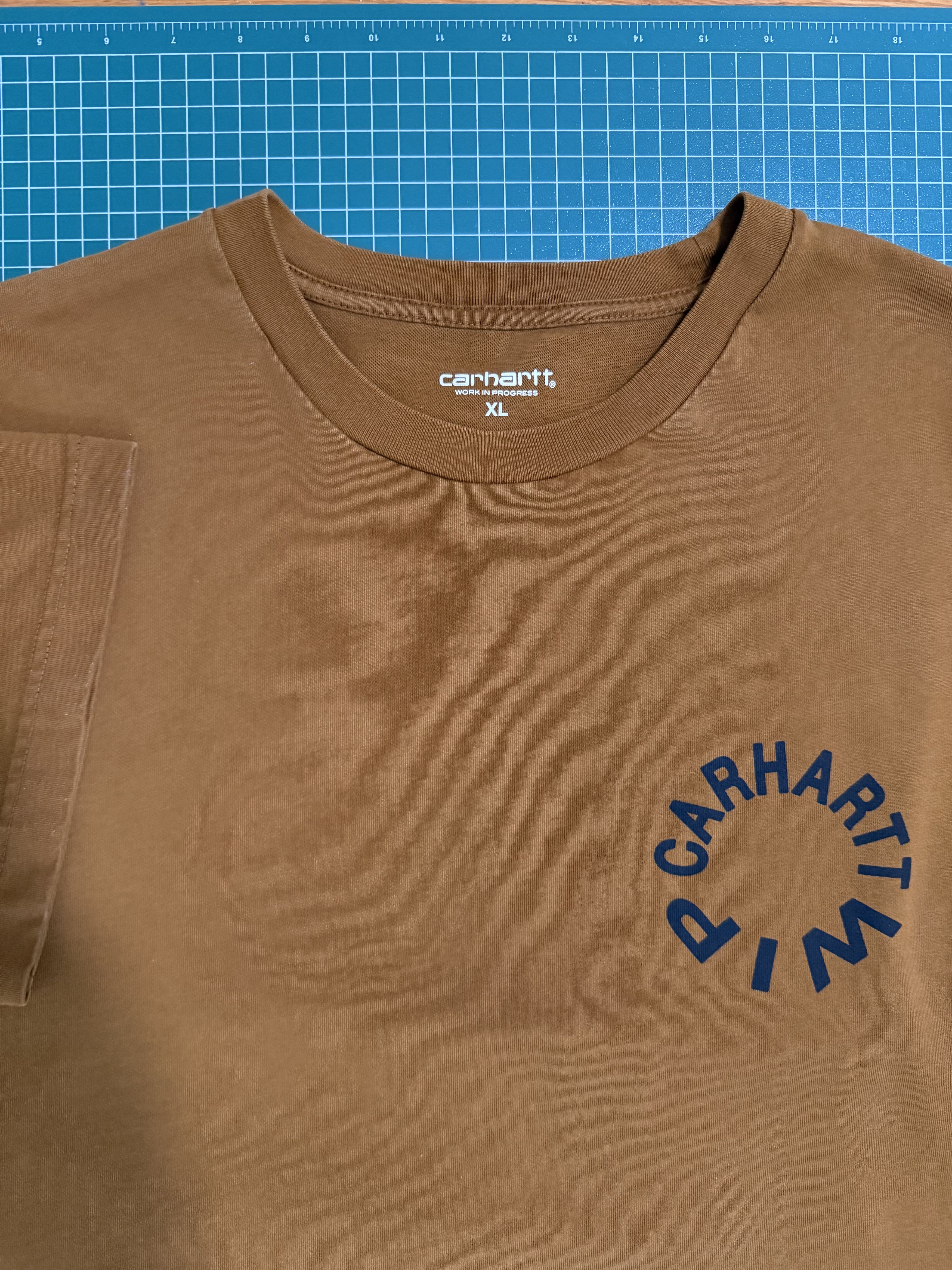 Carhartt Wip Carhartt WIP Work Varsity Tee - Deep Hamilton Brown/Black Size US XL / EU 56 / 4 - 3 Thumbnail