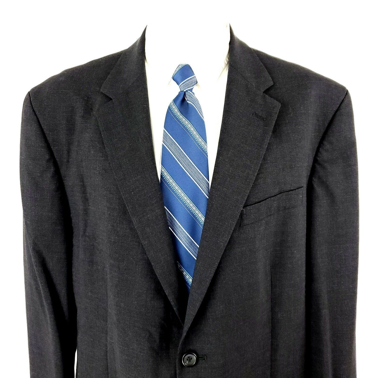 Nautica Nautica Wool 2 Button Blazer 46L Gray Suit Jacket Size 46L - 1 Thumbnail