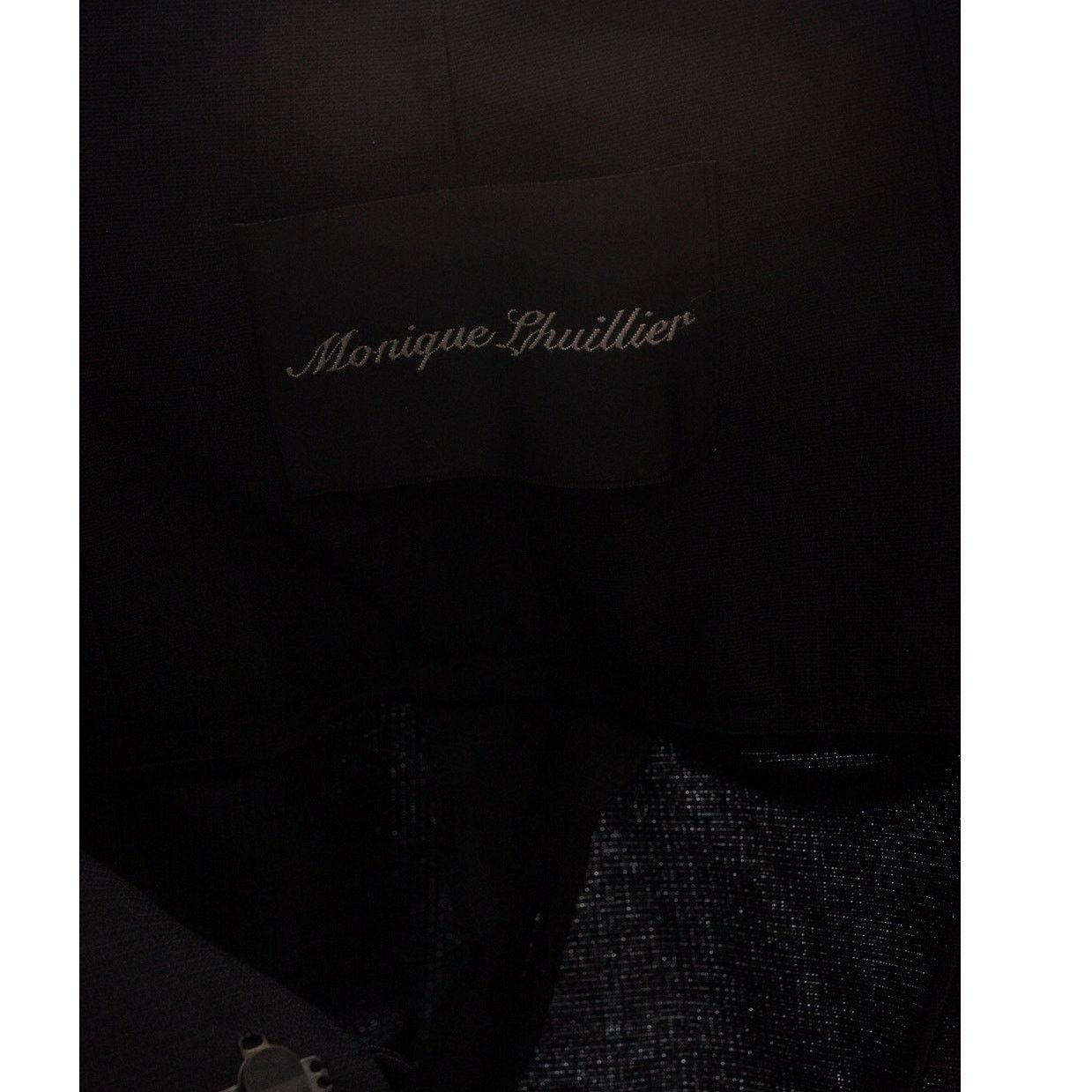 Monique Lhuillier Monique Lhuillier High Waist Wide Leg Noir slacks sz 2 NWOT Size 26" / US 2 / IT 38 - 5 Thumbnail