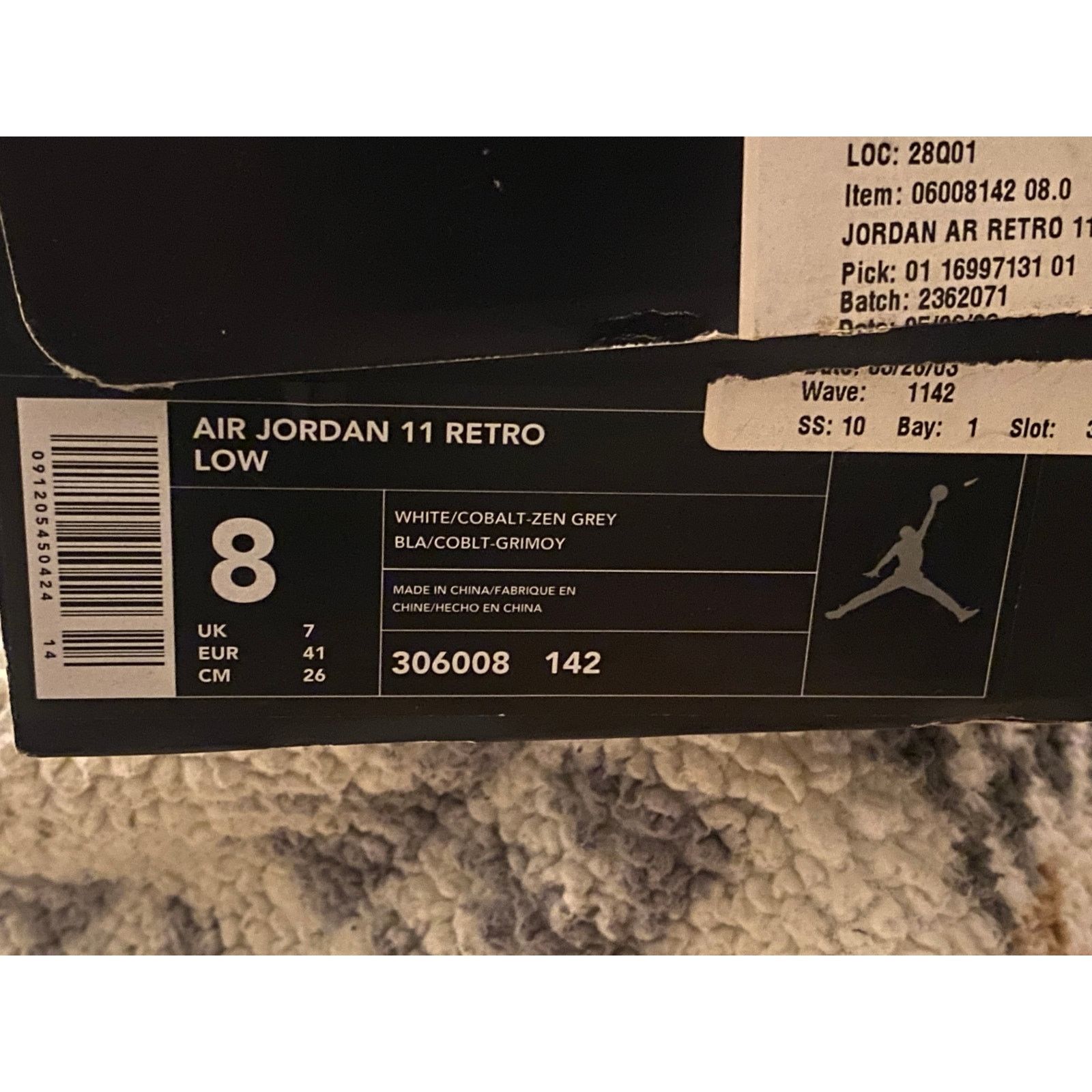 Jordan Brand Air Jordan 11 Retro Low IE 'Cobalt' 2003 Size US 8 / EU 41 - 11 Thumbnail
