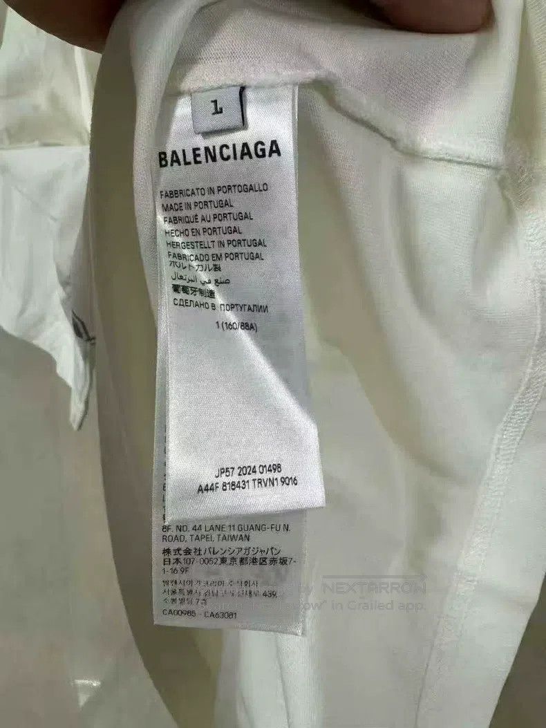 Balenciaga Balenciaga Alphabet Pattern Printed Round Neck Casual Shor Size US S / EU 44-46 / 1 - 4 Thumbnail