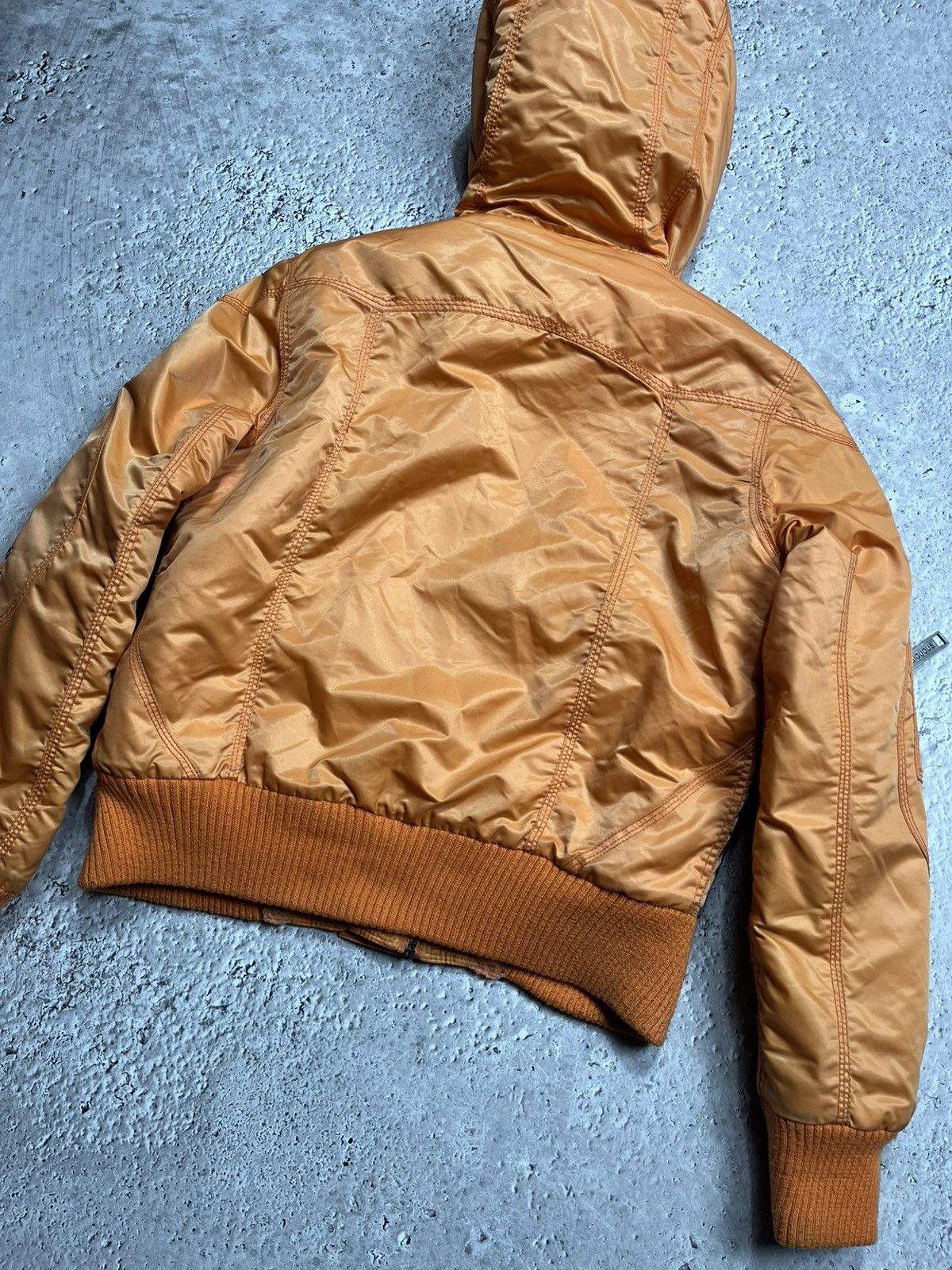 Other Women’s Cropped Bomber Jacket Faux Fur Lined Orange Size M Size M / US 6-8 / IT 42-44 - 16 Thumbnail