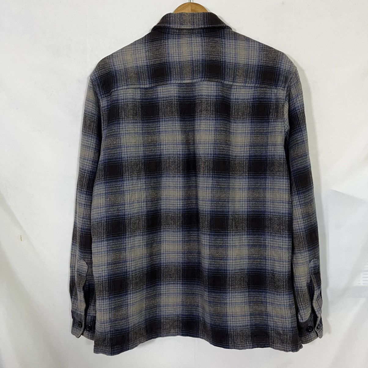 Renoma UP RENOMA PLAID WOOL ZIPPED UP SHIRT Size US L / EU 52-54 / 3 - 5 Thumbnail