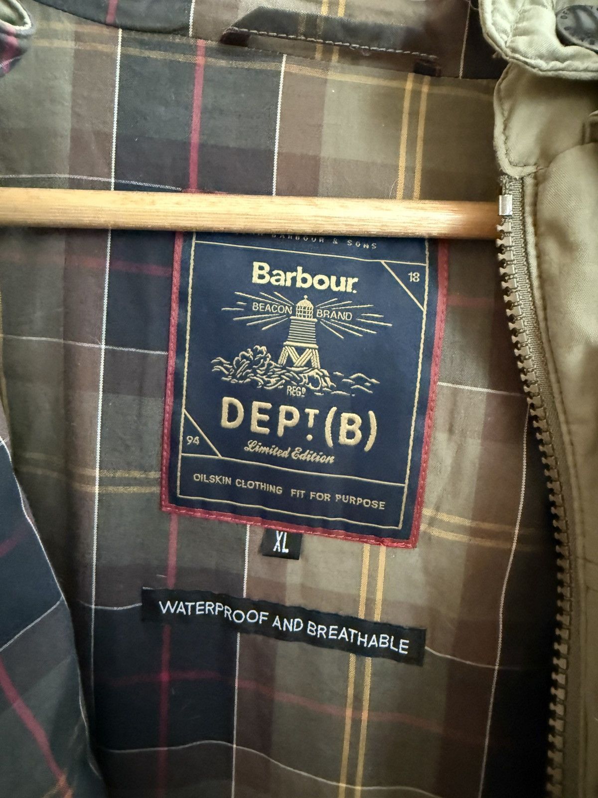 Barbour Barbour Dept. B Limited Edition Rain Jacket Size US XL / EU 56 / 4 - 5 Thumbnail