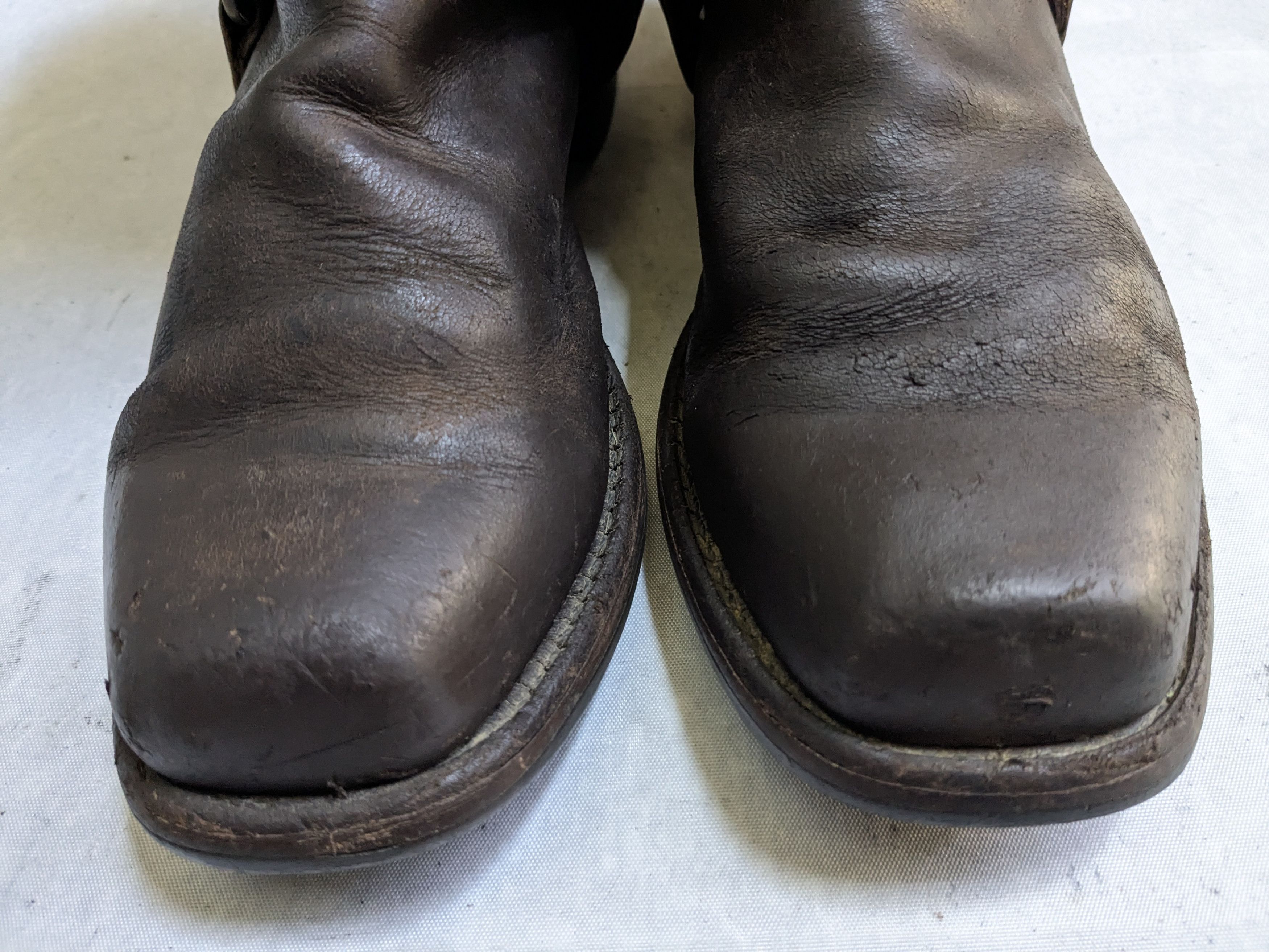 Frye Frye Harness Boots Brown Leather 9.5 M Buckle Size US 9.5 / EU 42-43 - 3 Thumbnail